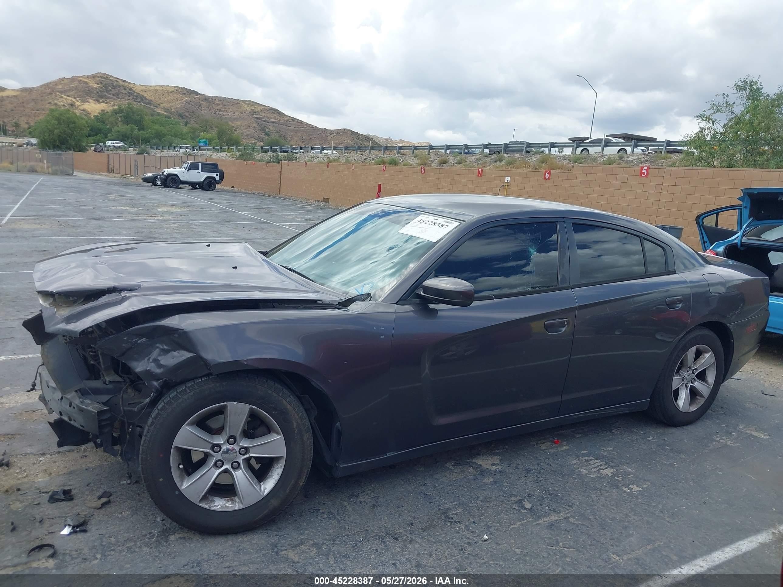 2013 Dodge Charger Se Gray vin: 2C3CDXBG9DH689076