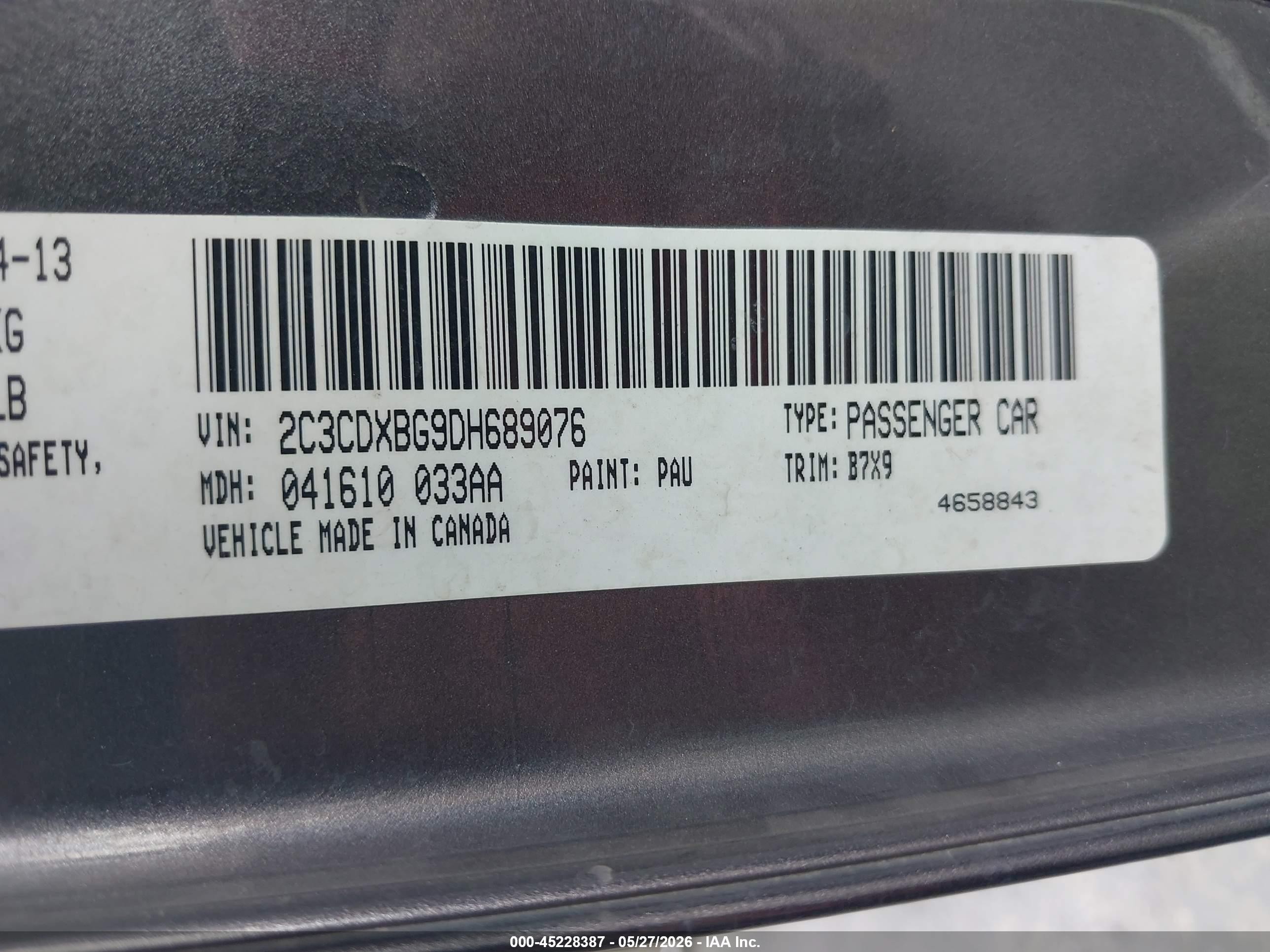 2013 Dodge Charger Se Gray vin: 2C3CDXBG9DH689076