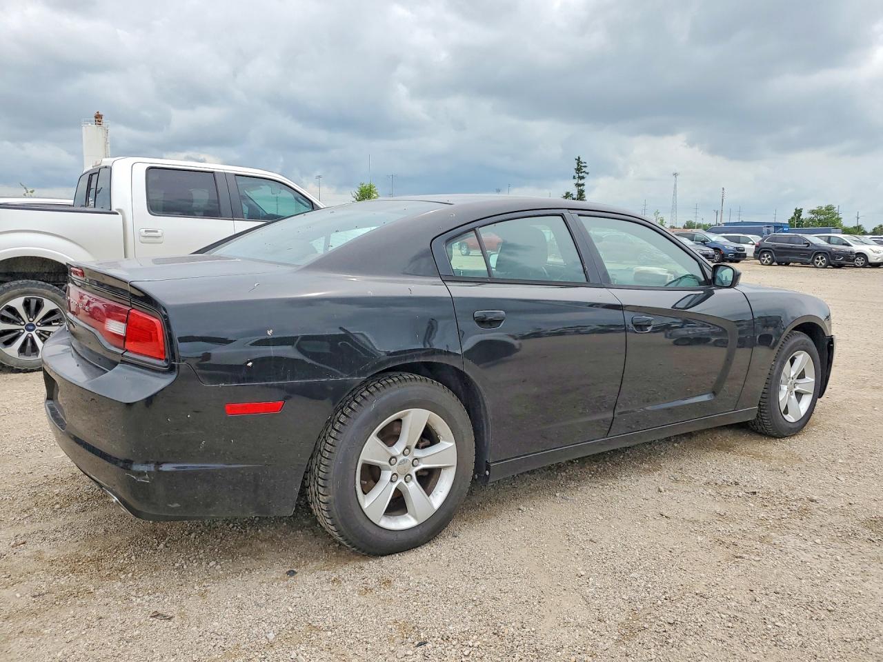 2014 Dodge Charger Se Black vin: 2C3CDXBG9EH107740