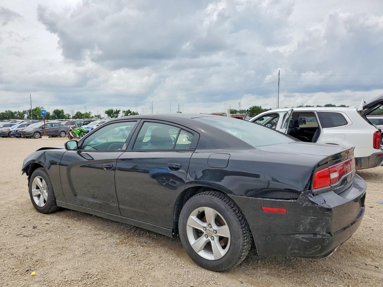 2014 Dodge Charger Se Black vin: 2C3CDXBG9EH107740