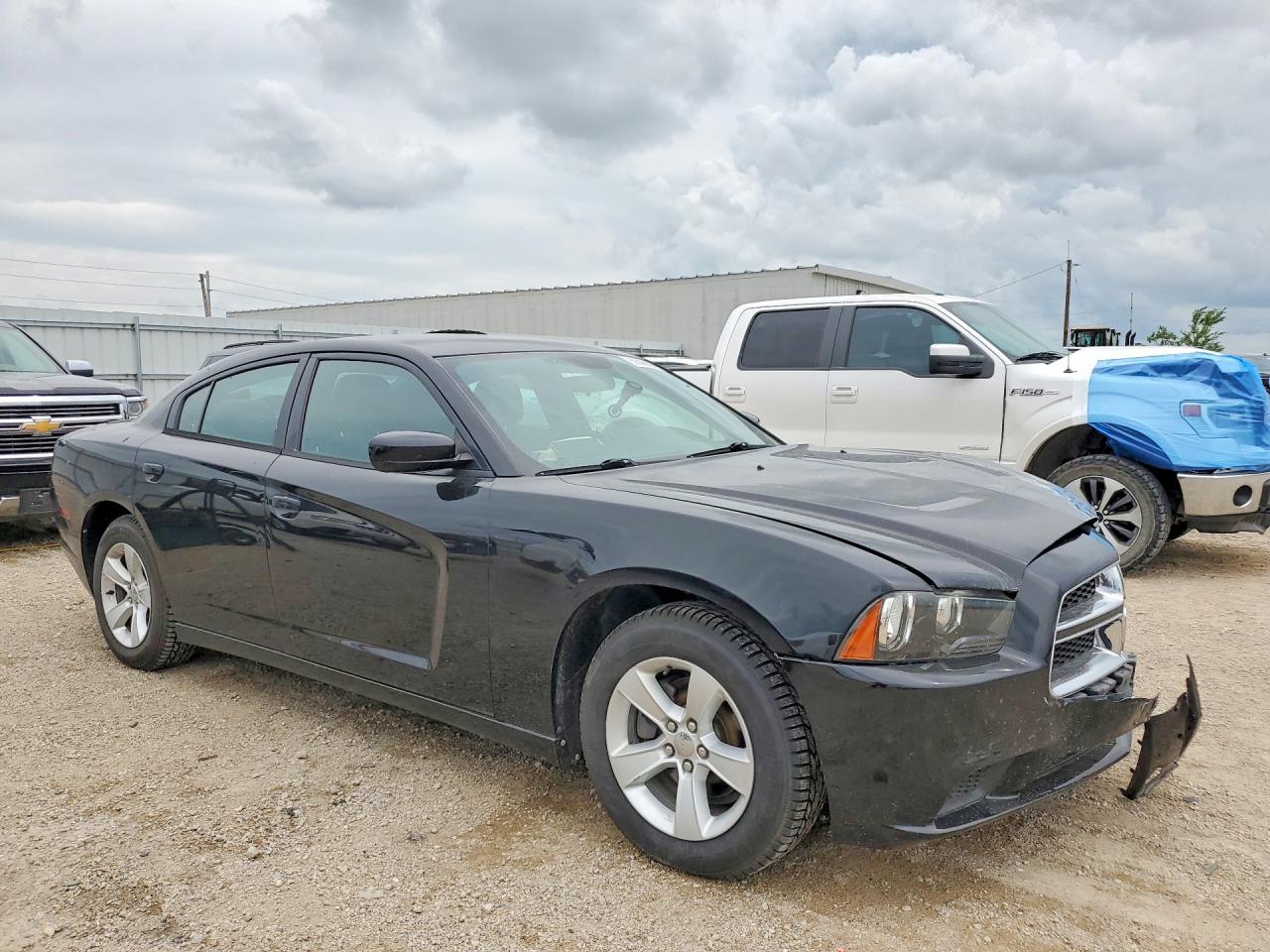 2014 Dodge Charger Se Black vin: 2C3CDXBG9EH107740
