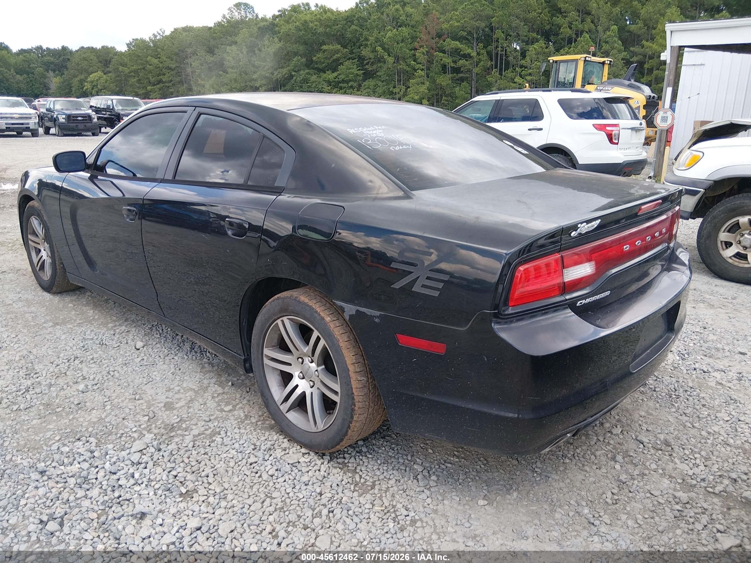 2014 Dodge Charger Se Black vin: 2C3CDXBG9EH130015