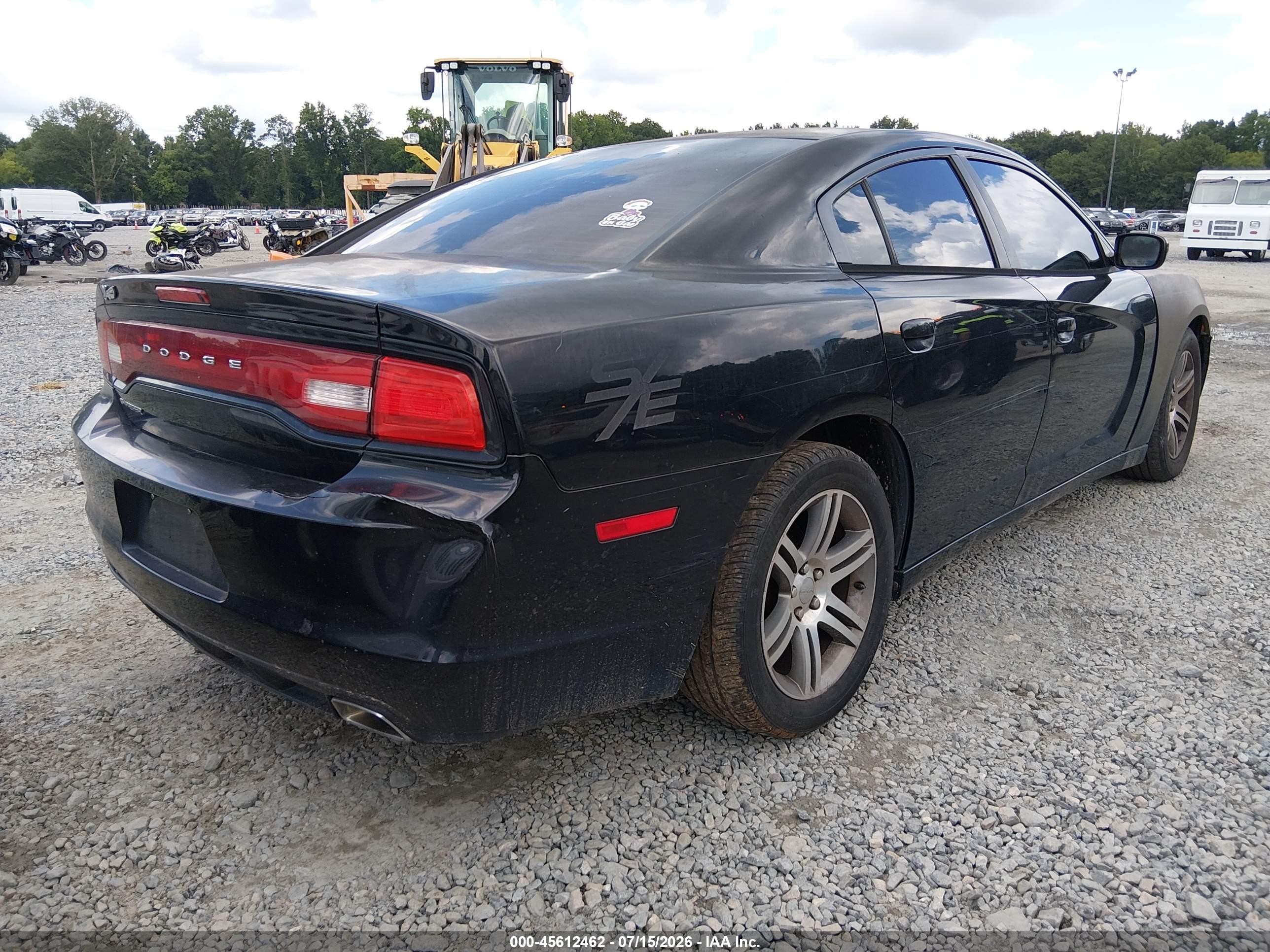 2014 Dodge Charger Se Black vin: 2C3CDXBG9EH130015