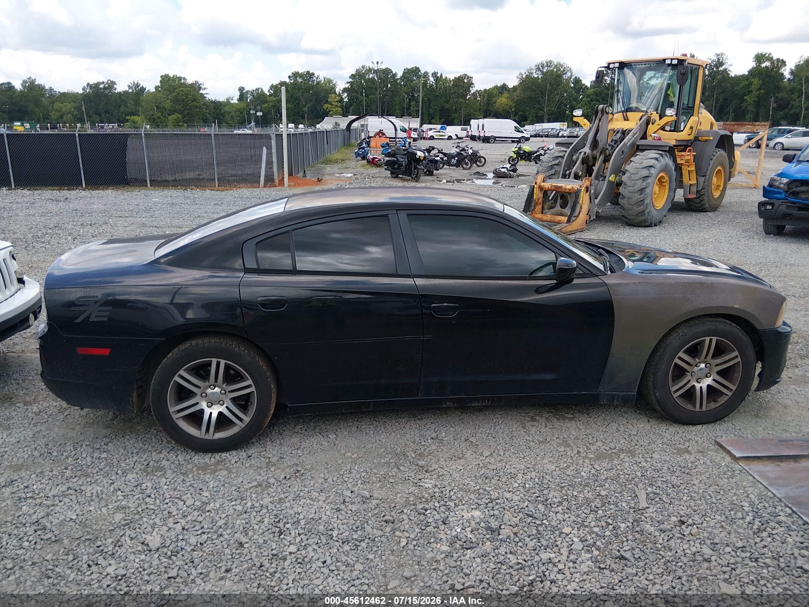 2014 Dodge Charger Se Black vin: 2C3CDXBG9EH130015