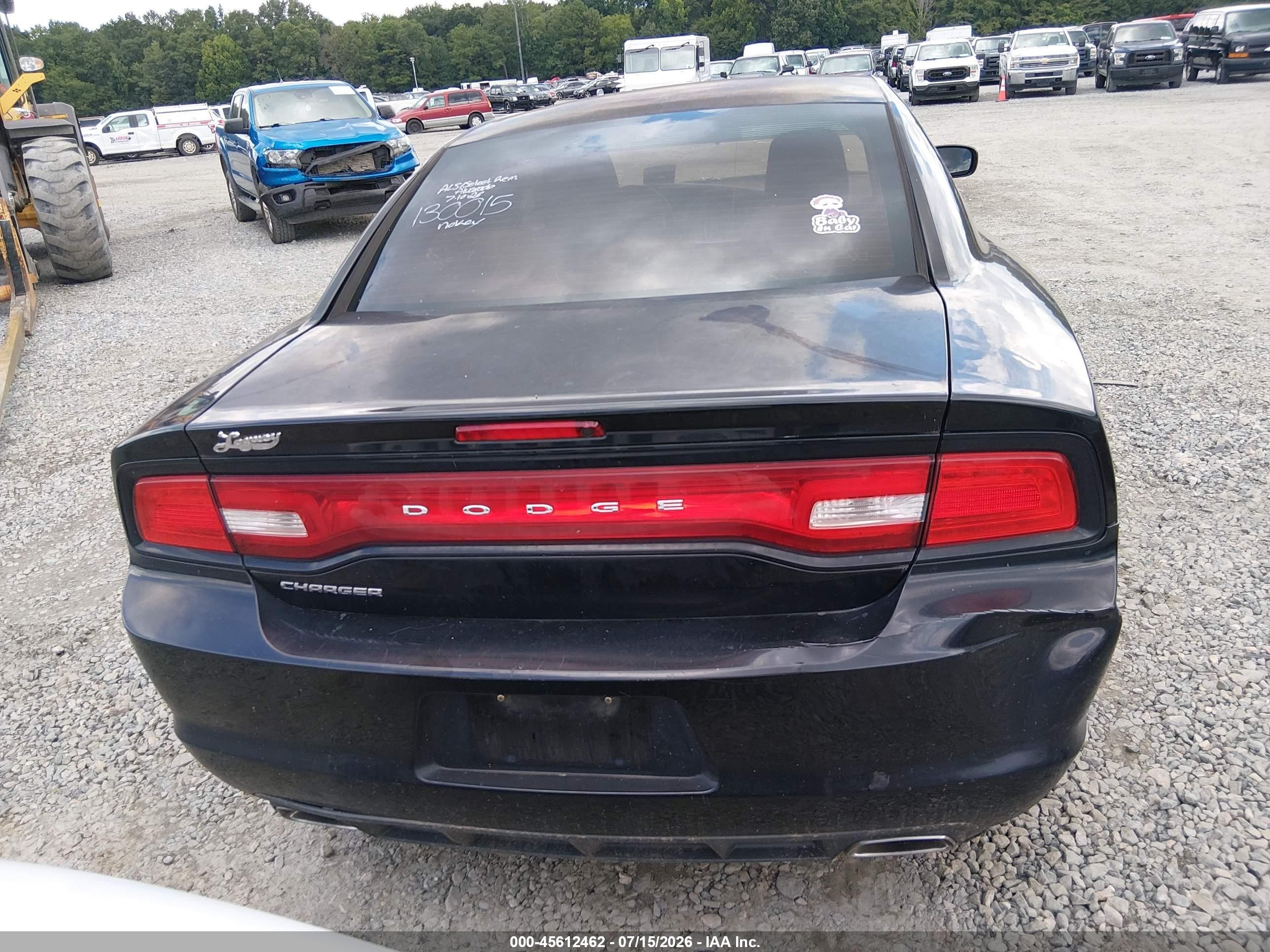 2014 Dodge Charger Se Black vin: 2C3CDXBG9EH130015