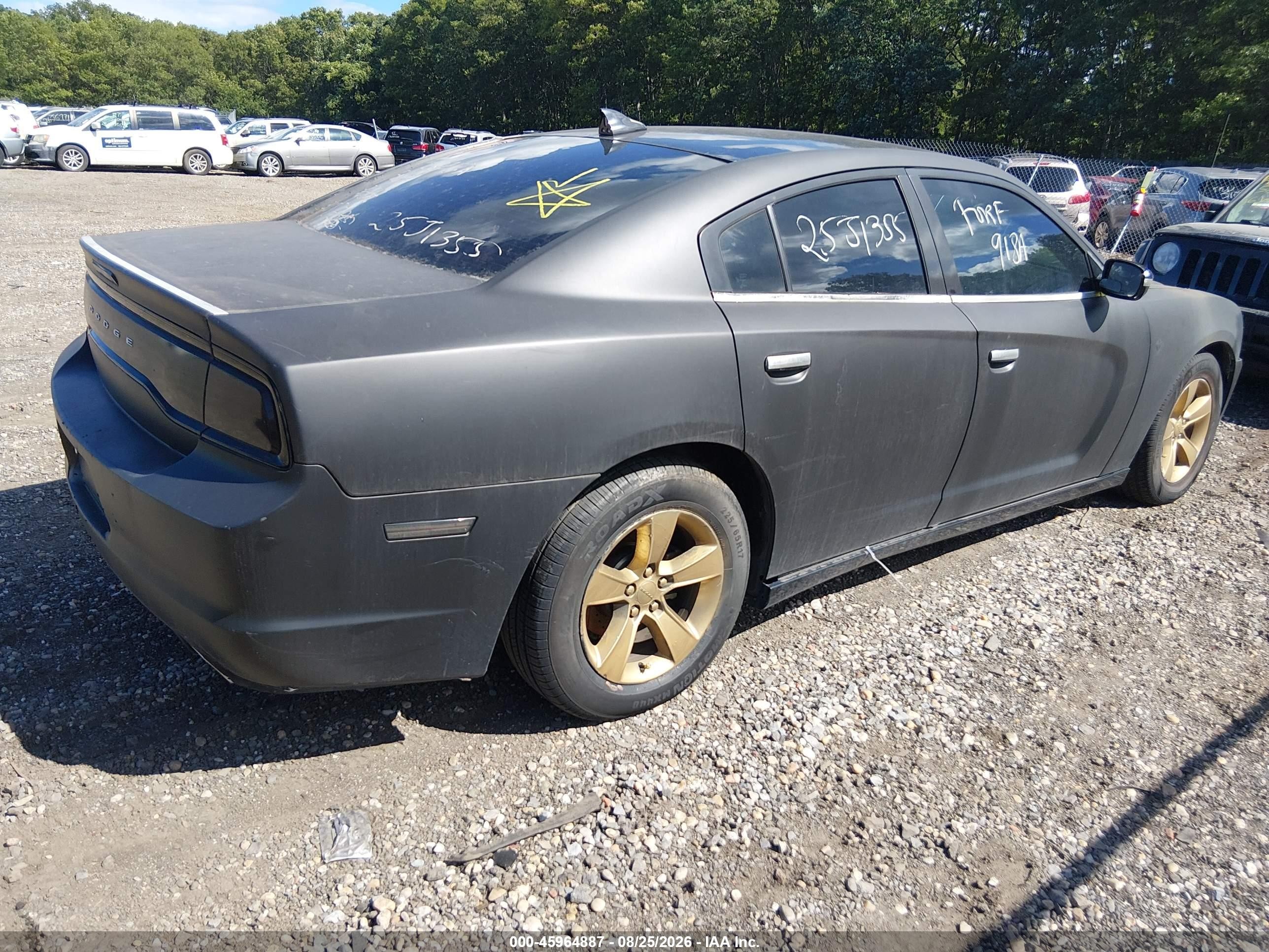 2014 Dodge Charger Se Black vin: 2C3CDXBG9EH150135