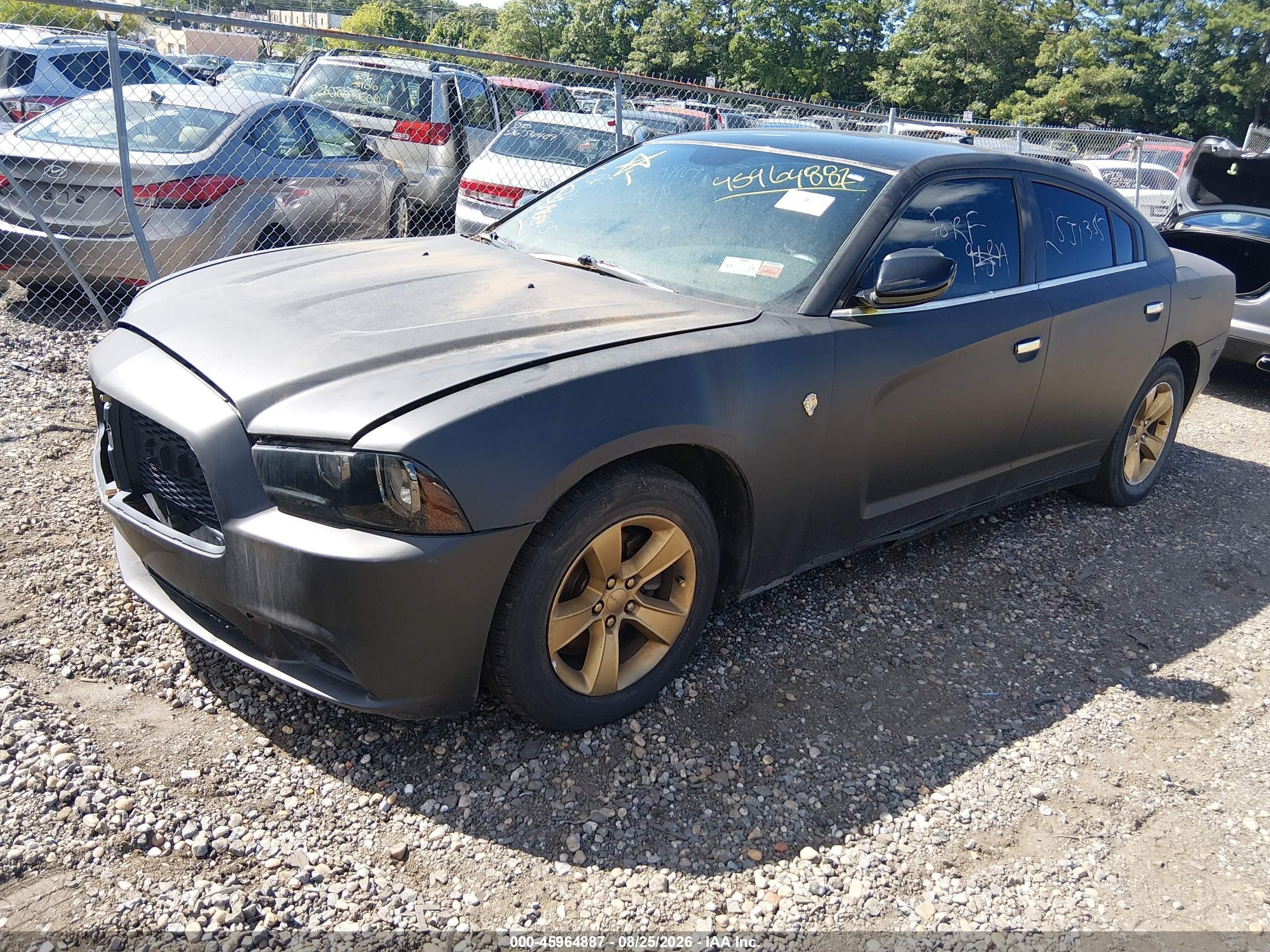 2014 Dodge Charger Se Black vin: 2C3CDXBG9EH150135