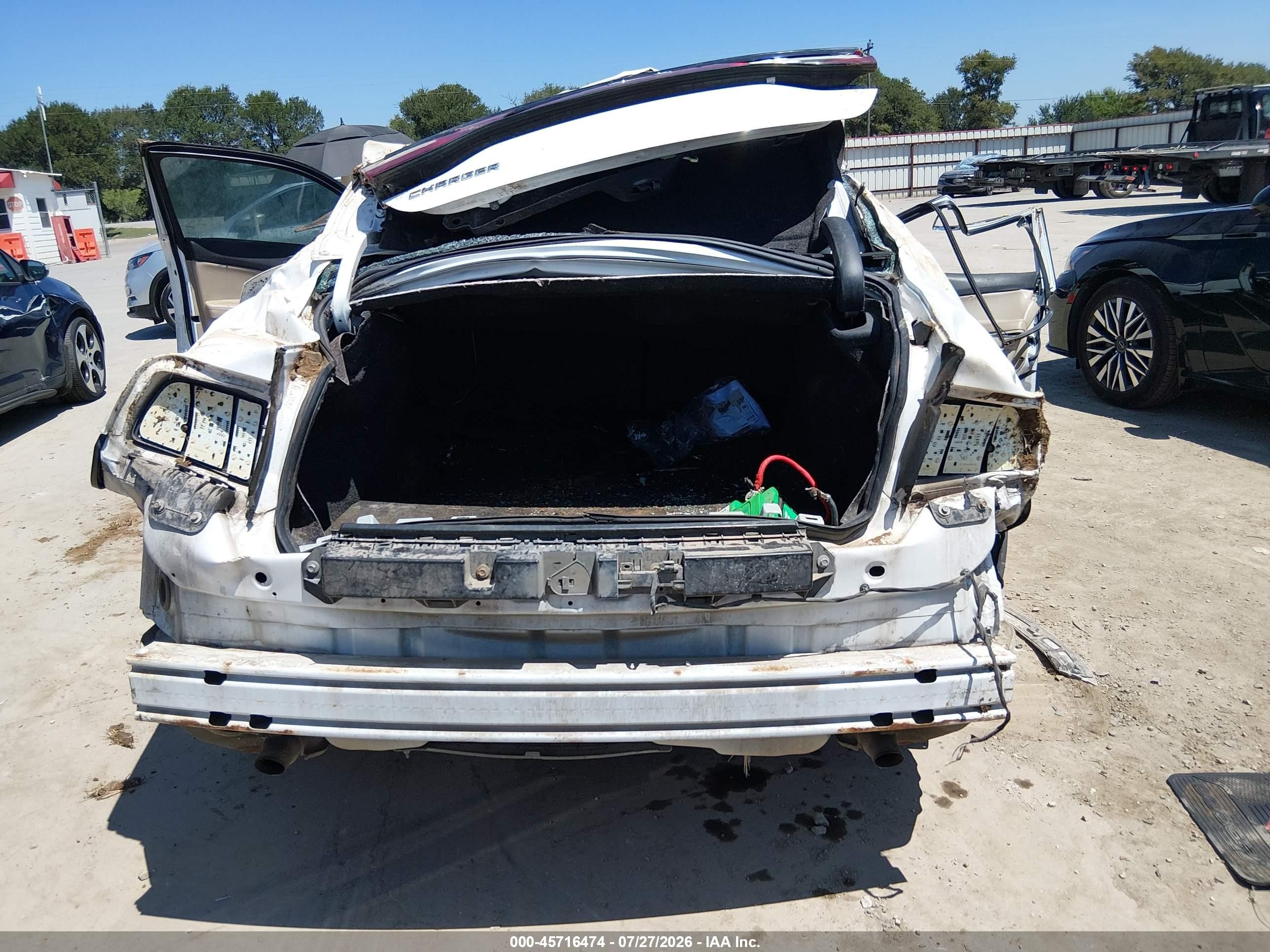 2014 Dodge Charger Se White vin: 2C3CDXBG9EH168618