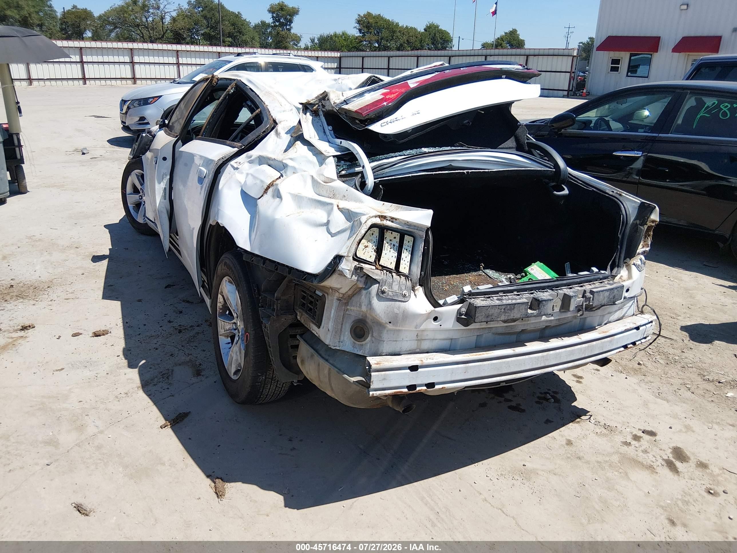 2014 Dodge Charger Se White vin: 2C3CDXBG9EH168618