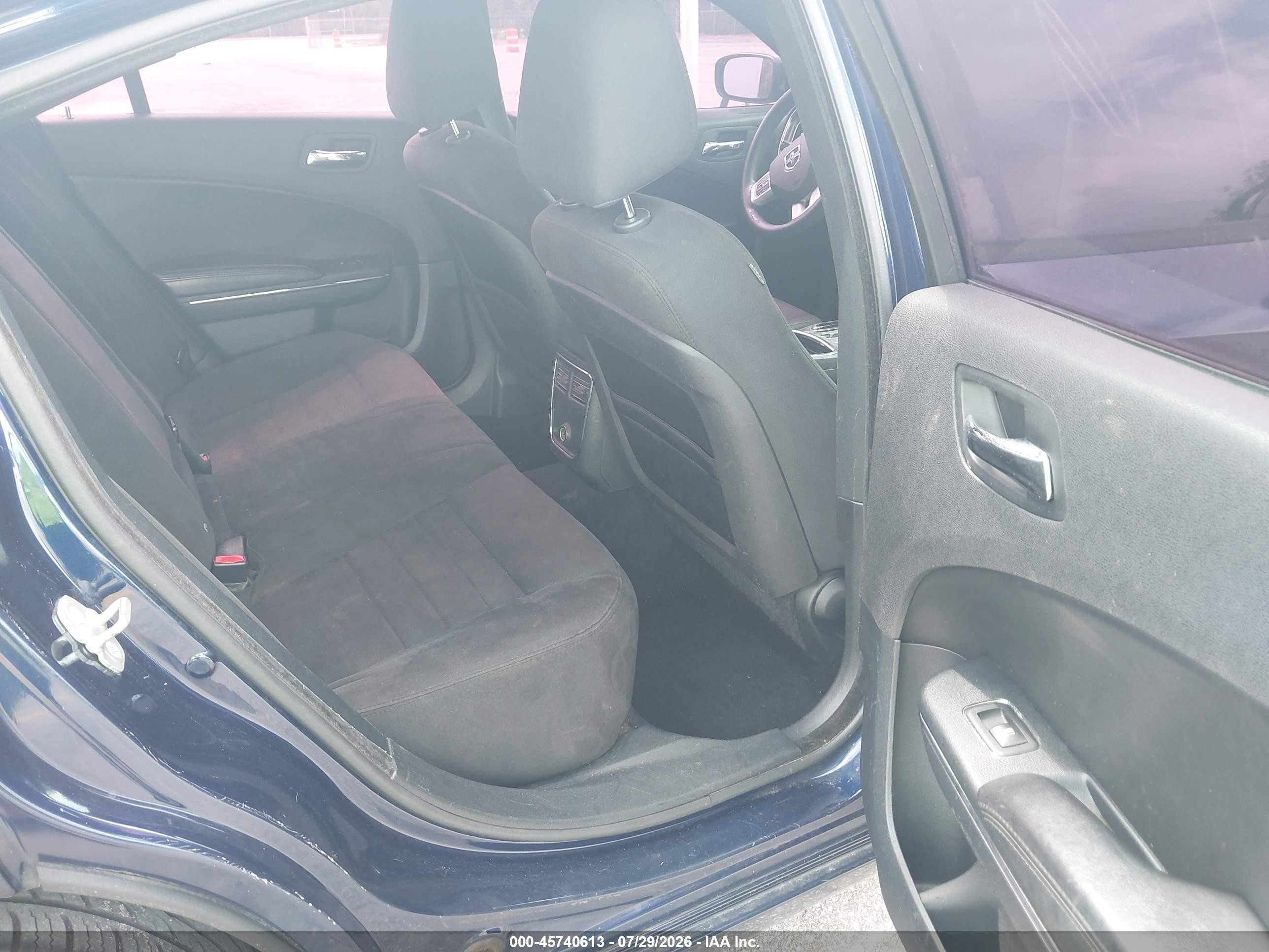 2014 Dodge Charger Se Blue vin: 2C3CDXBG9EH188125