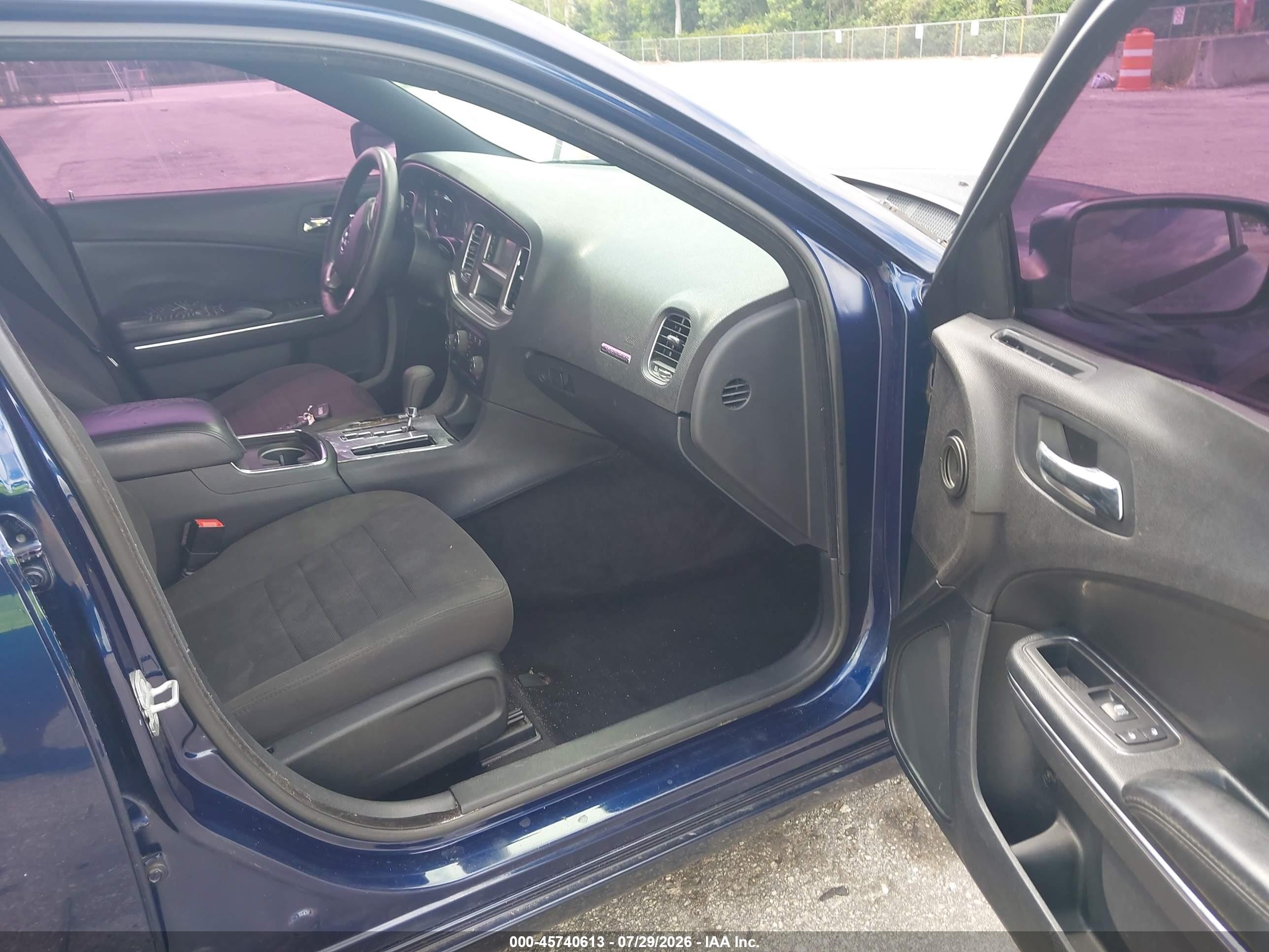 2014 Dodge Charger Se Blue vin: 2C3CDXBG9EH188125