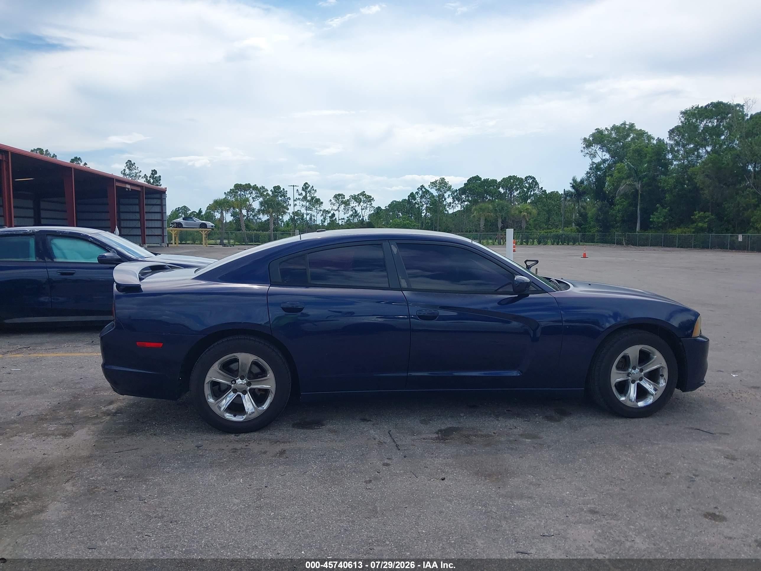 2014 Dodge Charger Se Blue vin: 2C3CDXBG9EH188125