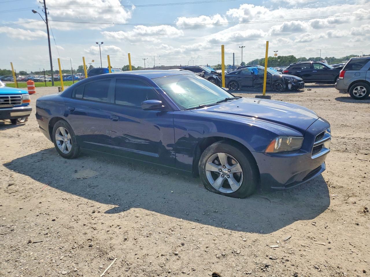 2014 Dodge Charger Se Blue vin: 2C3CDXBG9EH198332
