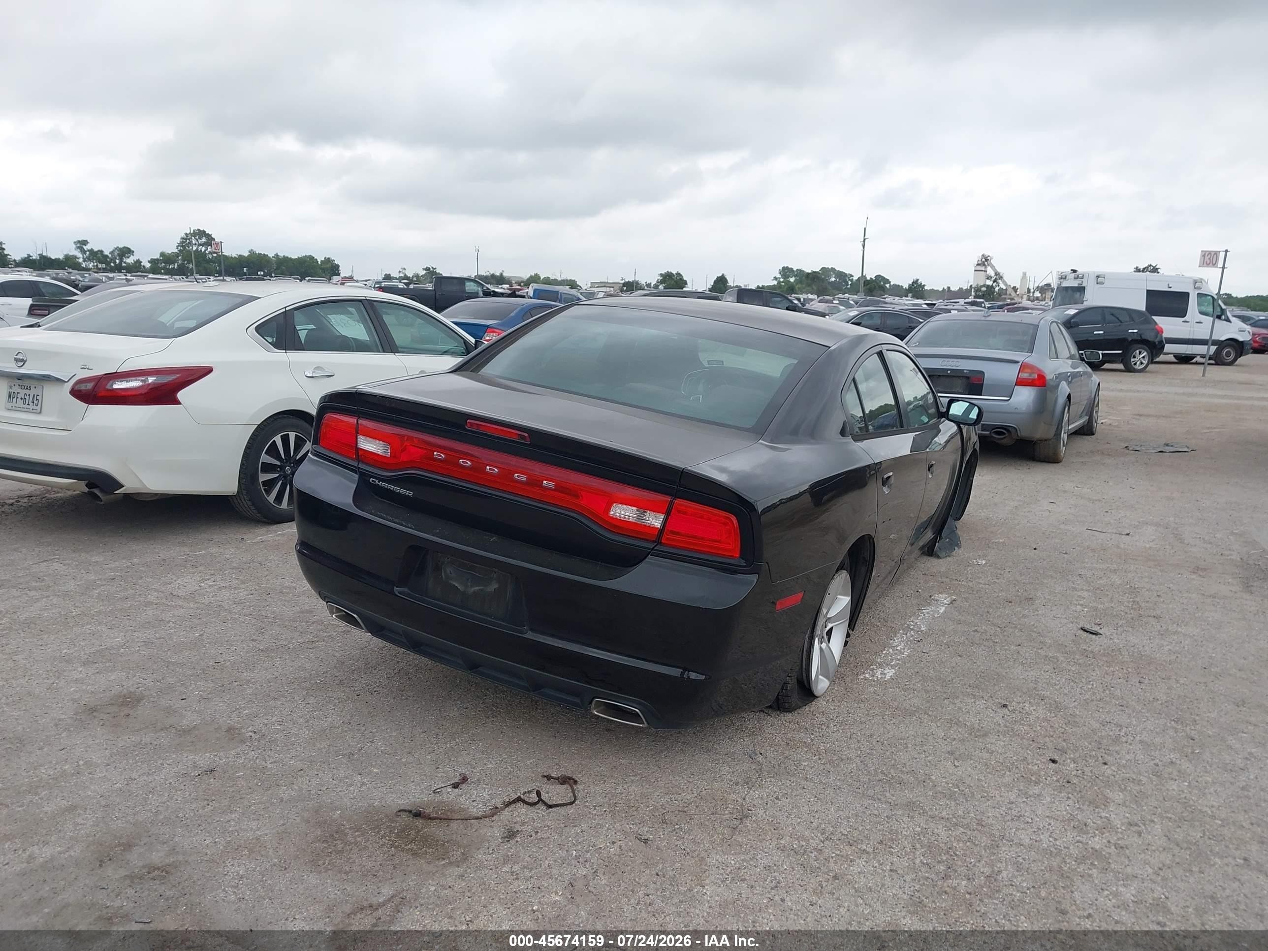 2014 Dodge Charger Se Black vin: 2C3CDXBG9EH215551
