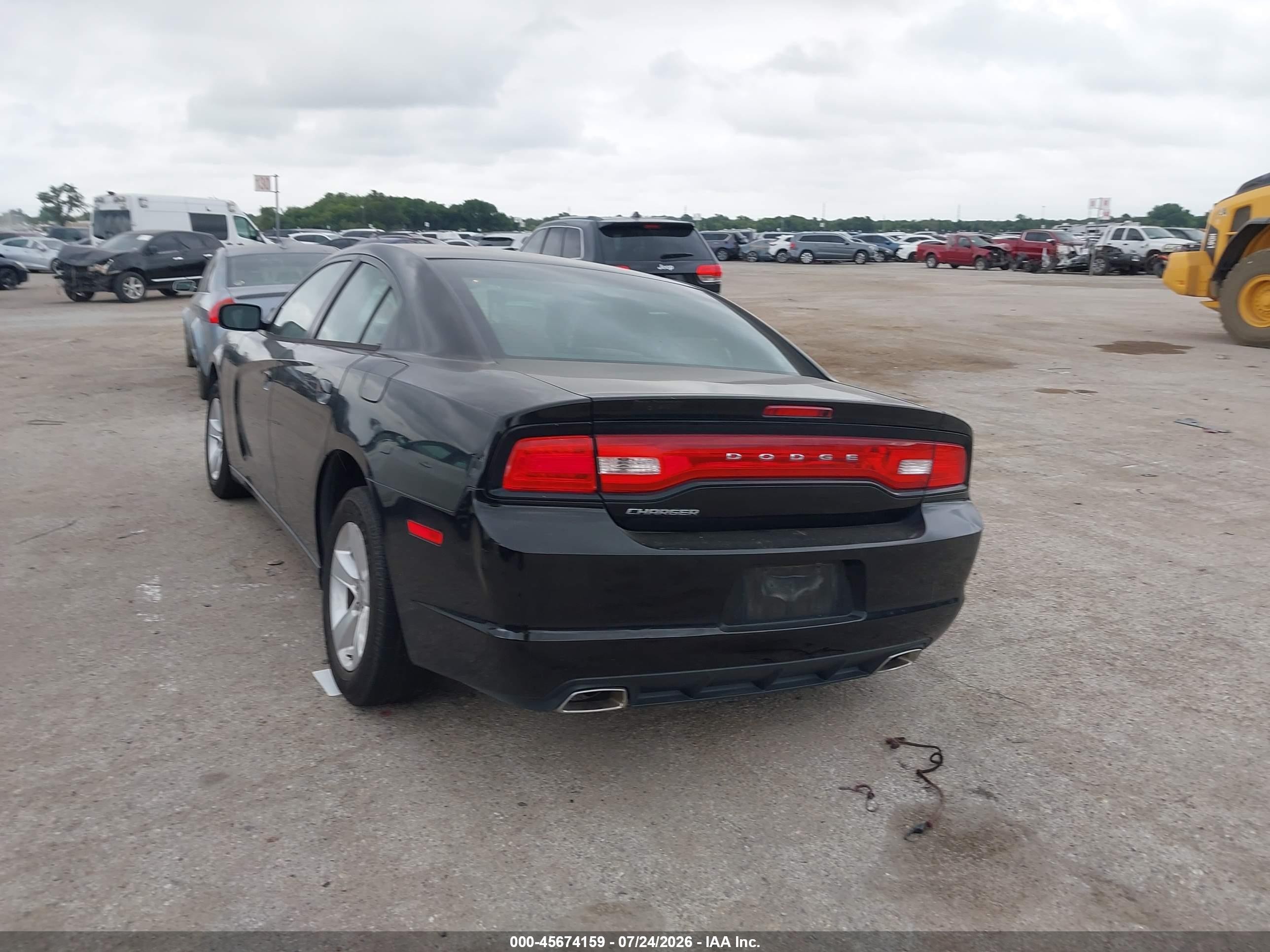 2014 Dodge Charger Se Black vin: 2C3CDXBG9EH215551