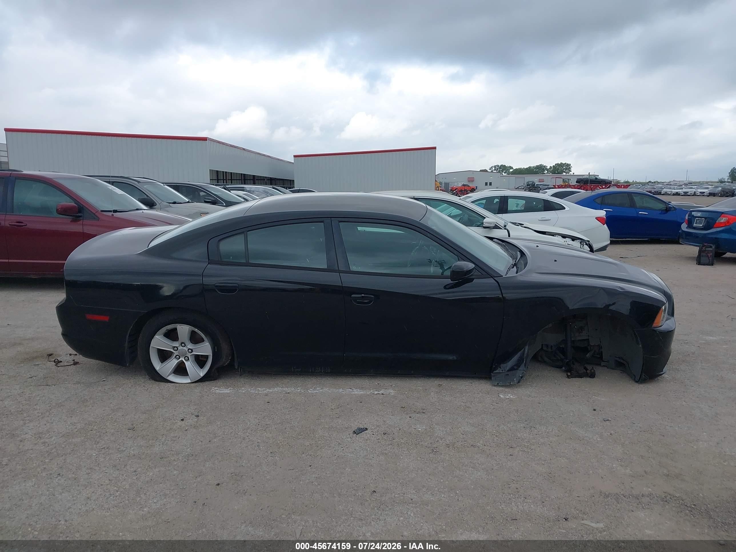 2014 Dodge Charger Se Black vin: 2C3CDXBG9EH215551