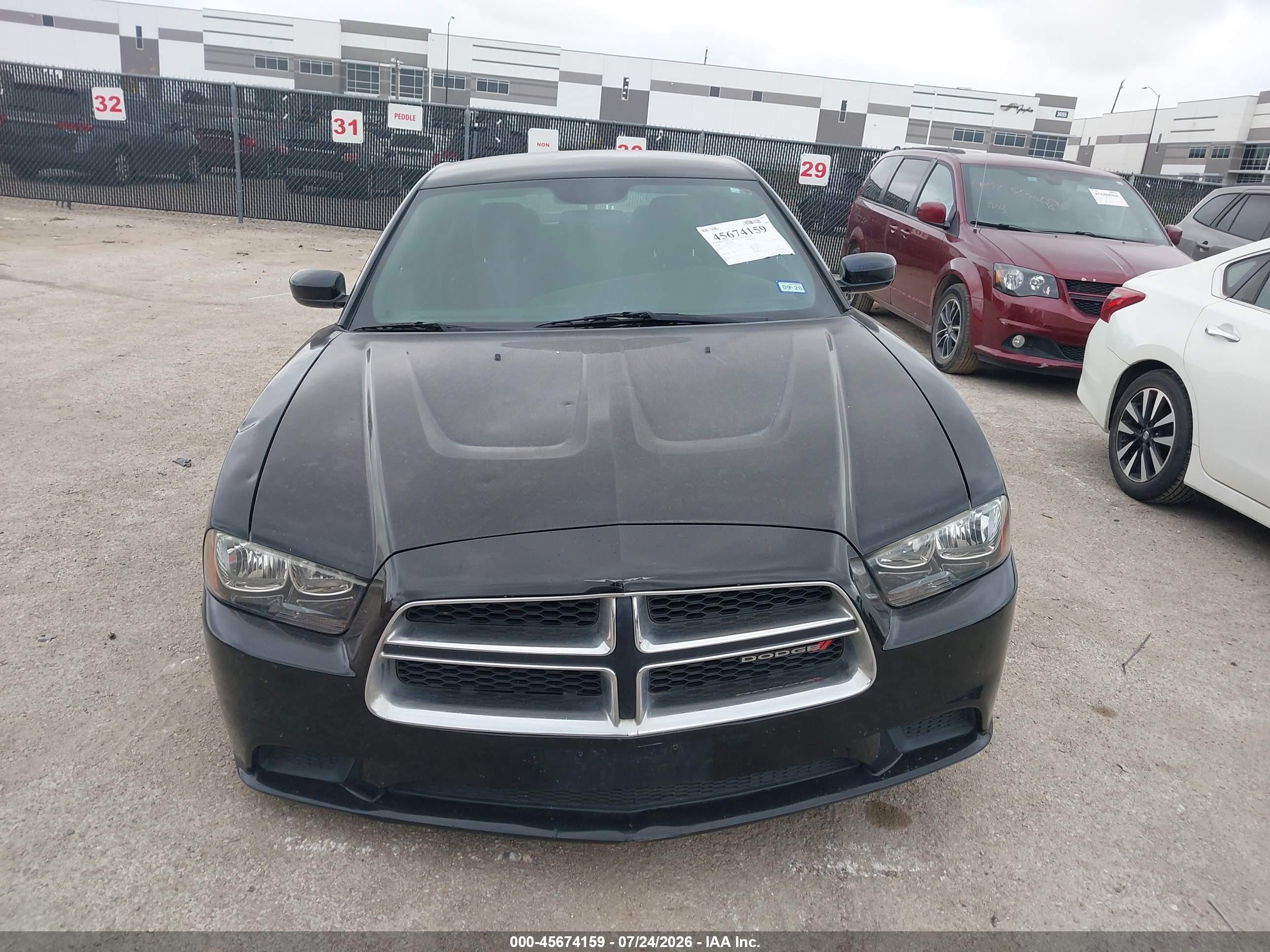 2014 Dodge Charger Se Black vin: 2C3CDXBG9EH215551