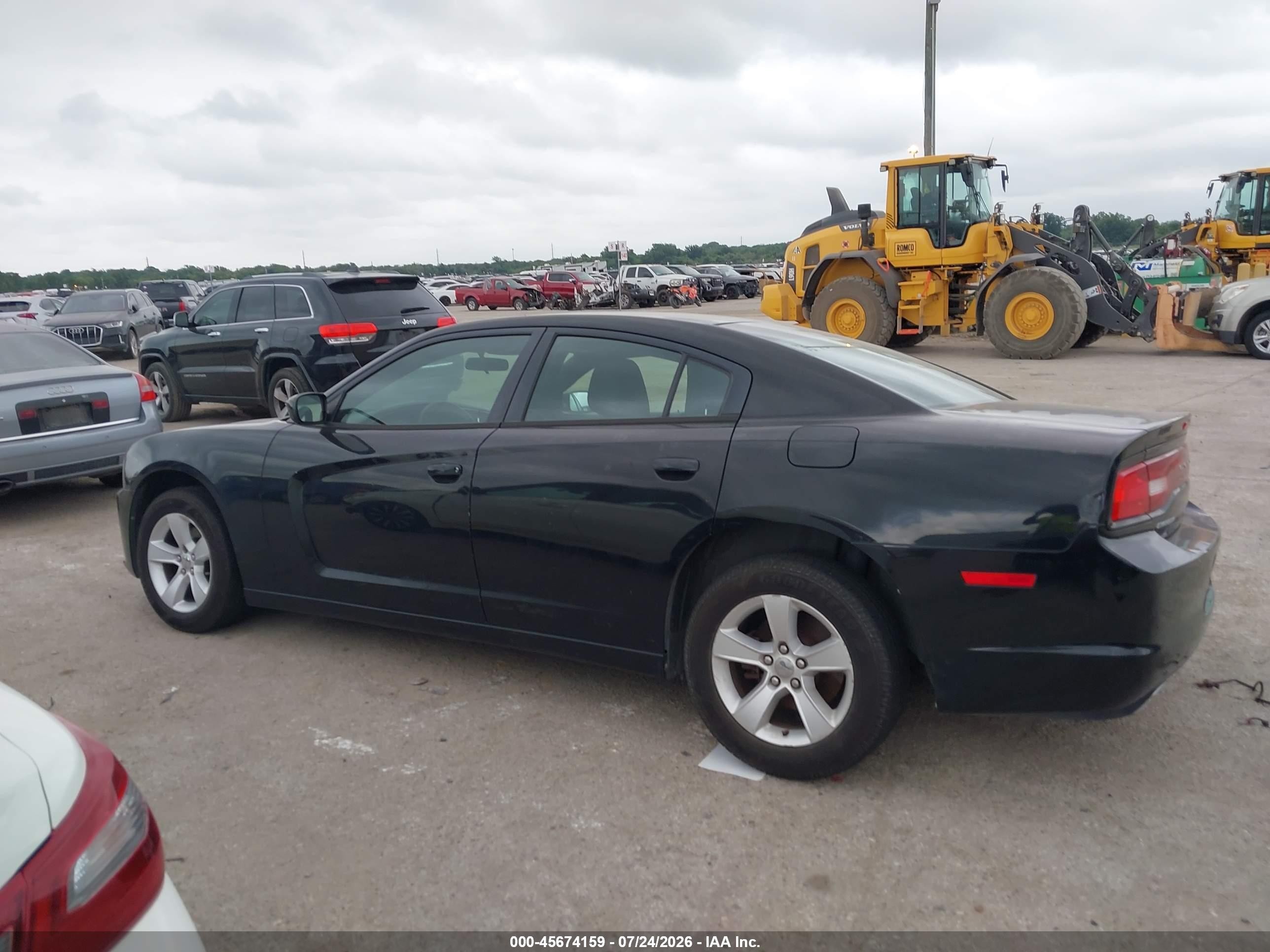 2014 Dodge Charger Se Black vin: 2C3CDXBG9EH215551