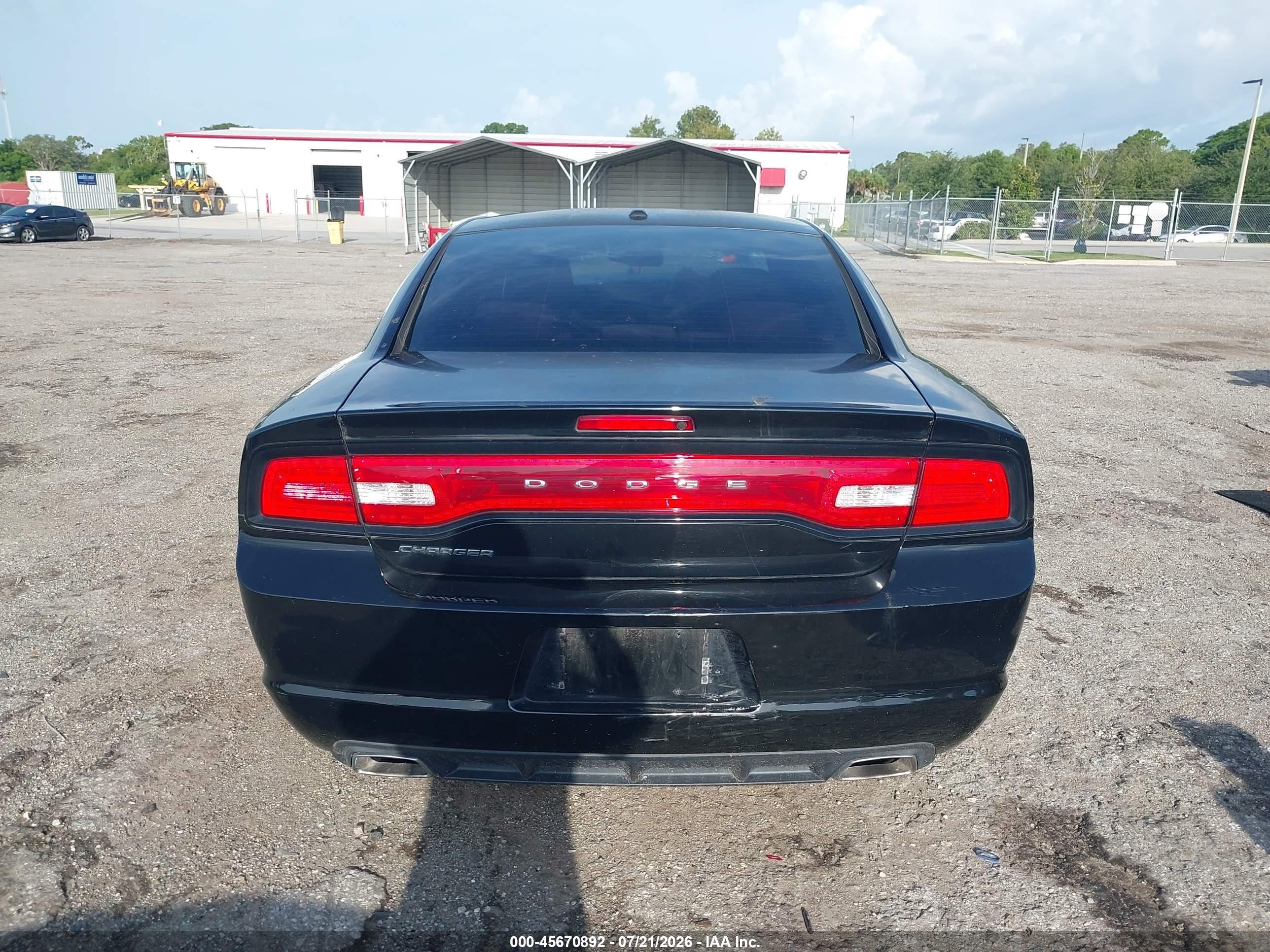 2014 Dodge Charger Se Black vin: 2C3CDXBG9EH254480