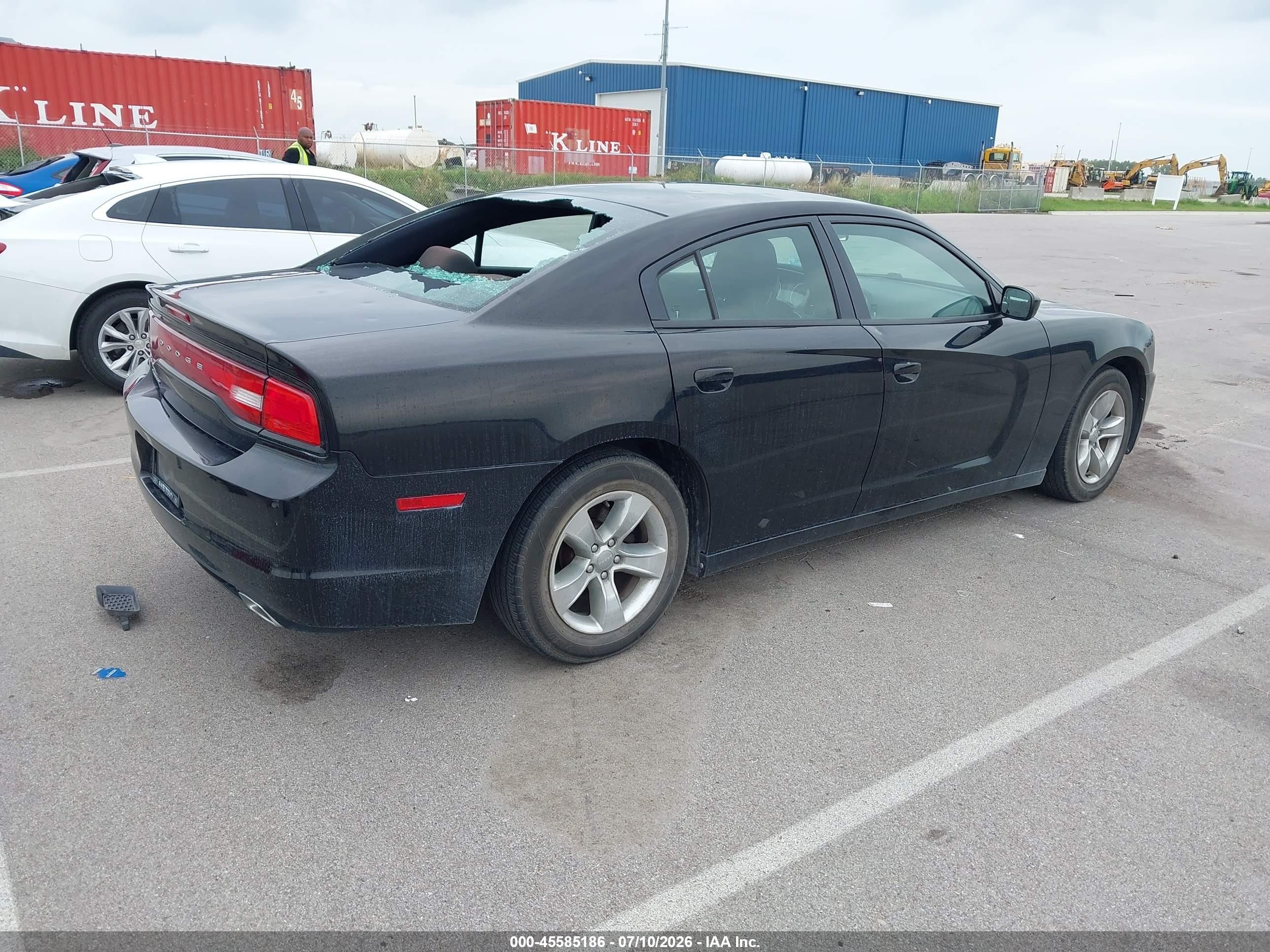 2014 Dodge Charger Se Black vin: 2C3CDXBG9EH366499