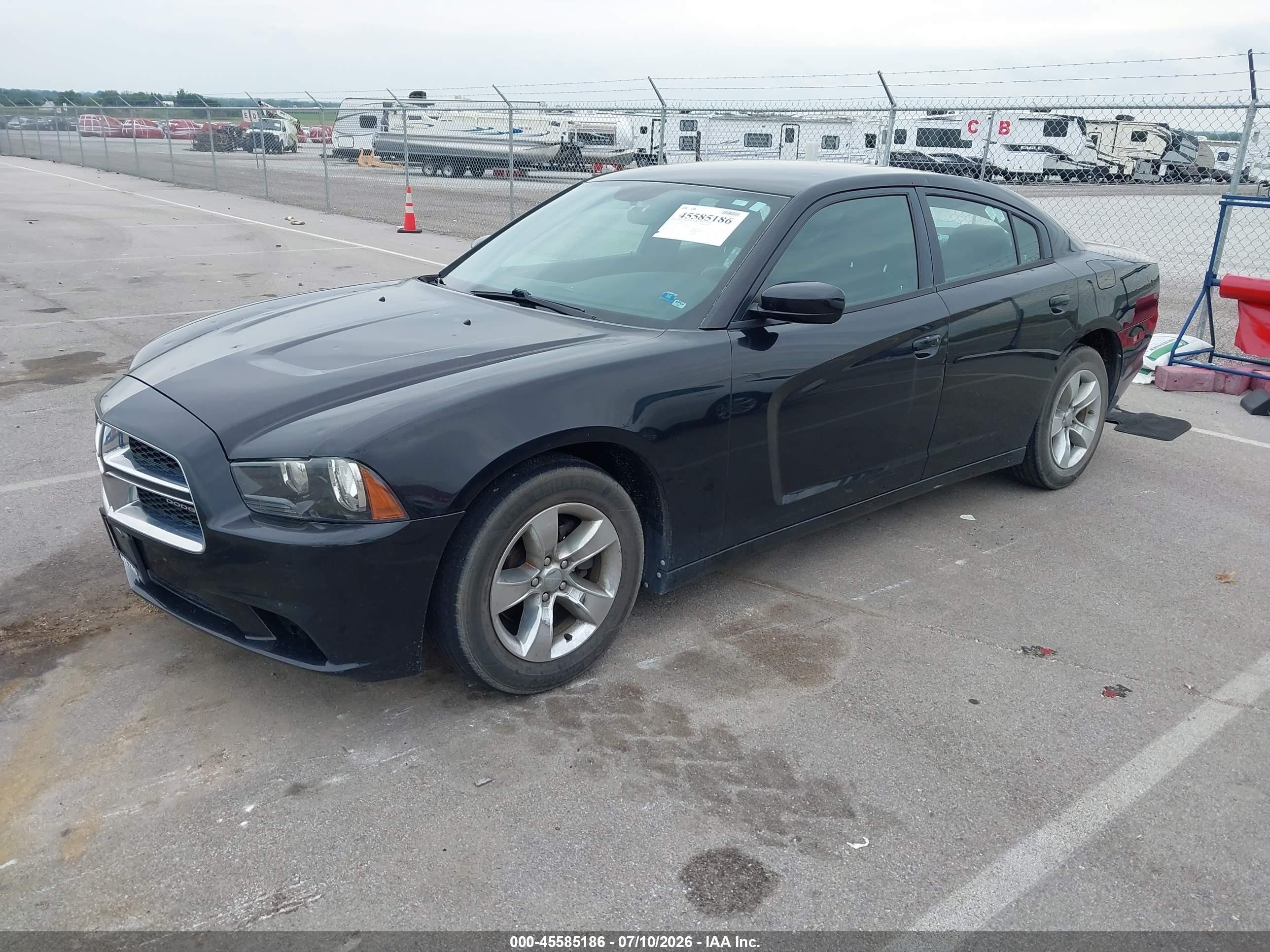 2014 Dodge Charger Se Black vin: 2C3CDXBG9EH366499
