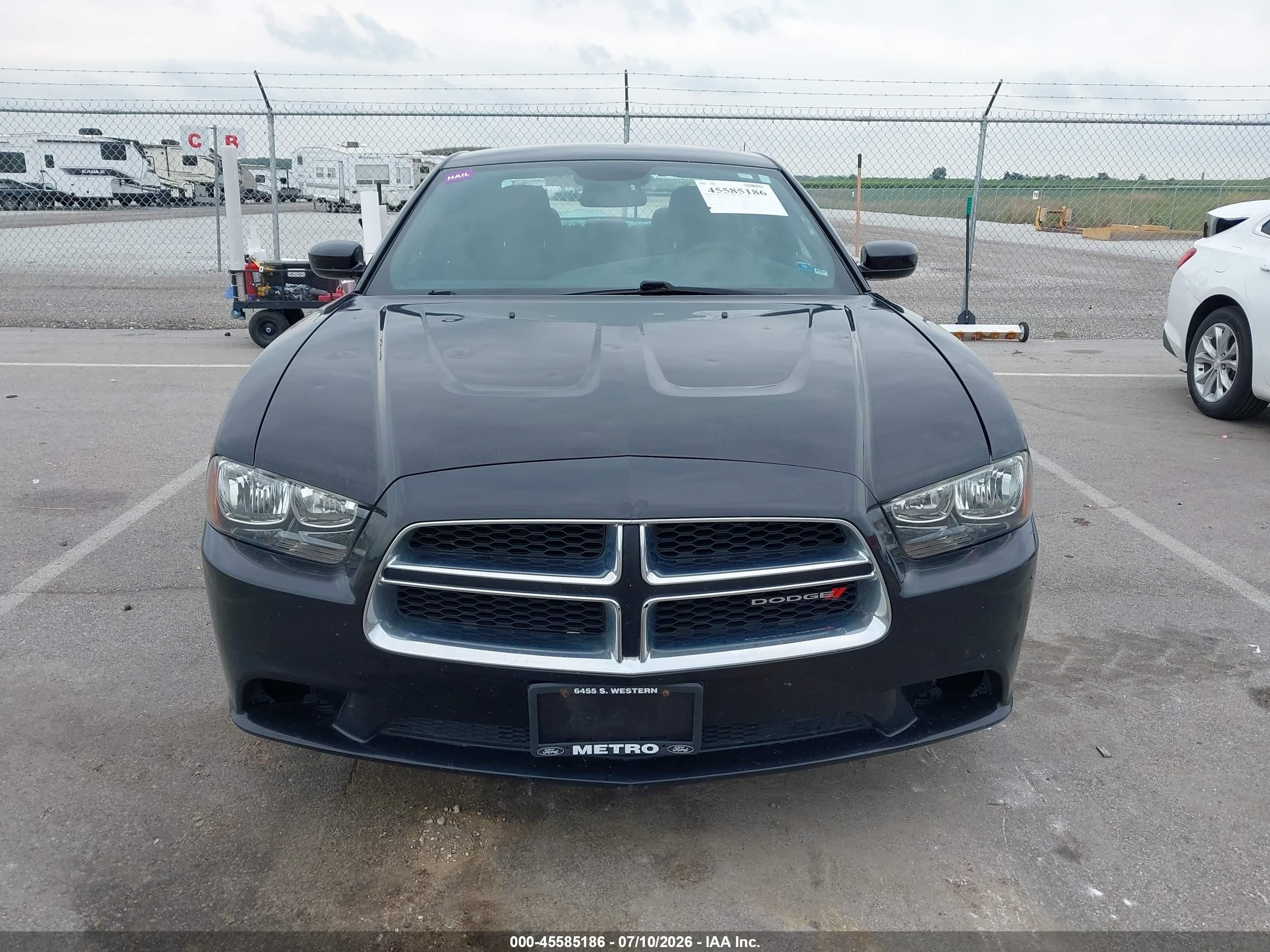 2014 Dodge Charger Se Black vin: 2C3CDXBG9EH366499