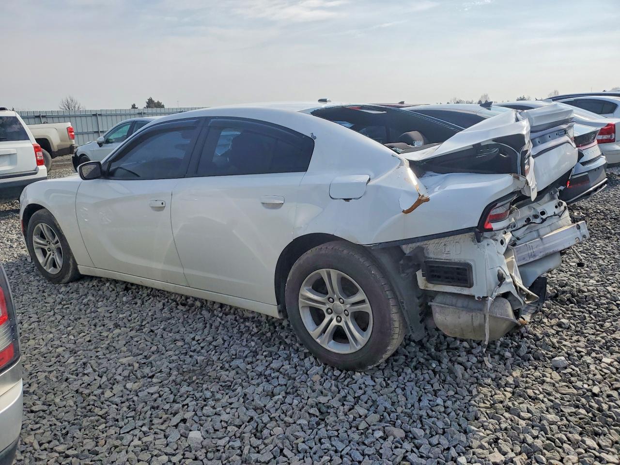 2015 Dodge Charger Se White vin: 2C3CDXBG9FH716585