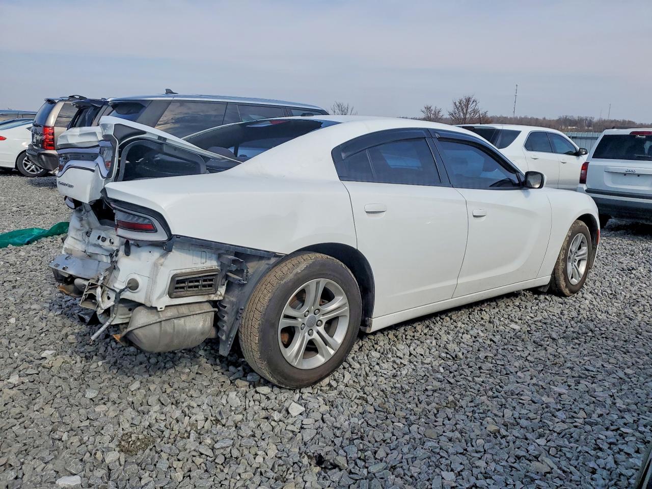 2015 Dodge Charger Se White vin: 2C3CDXBG9FH716585