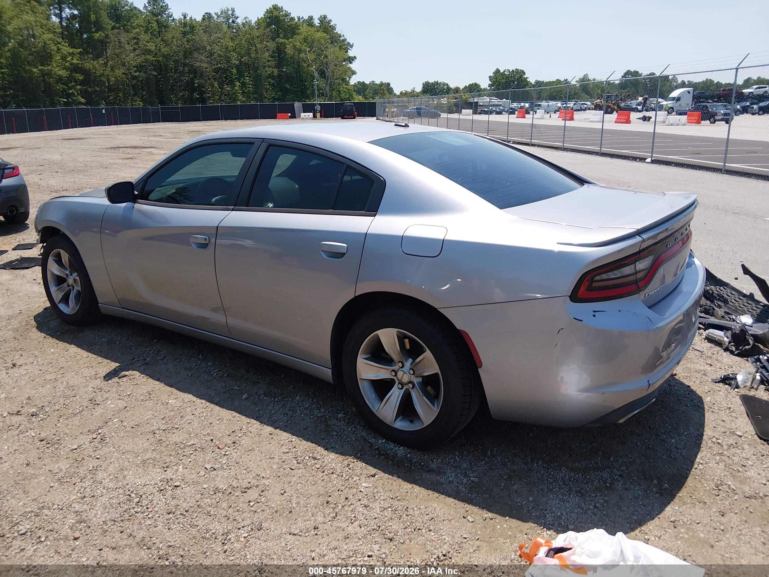 2015 Dodge Charger Se Silver vin: 2C3CDXBG9FH722290