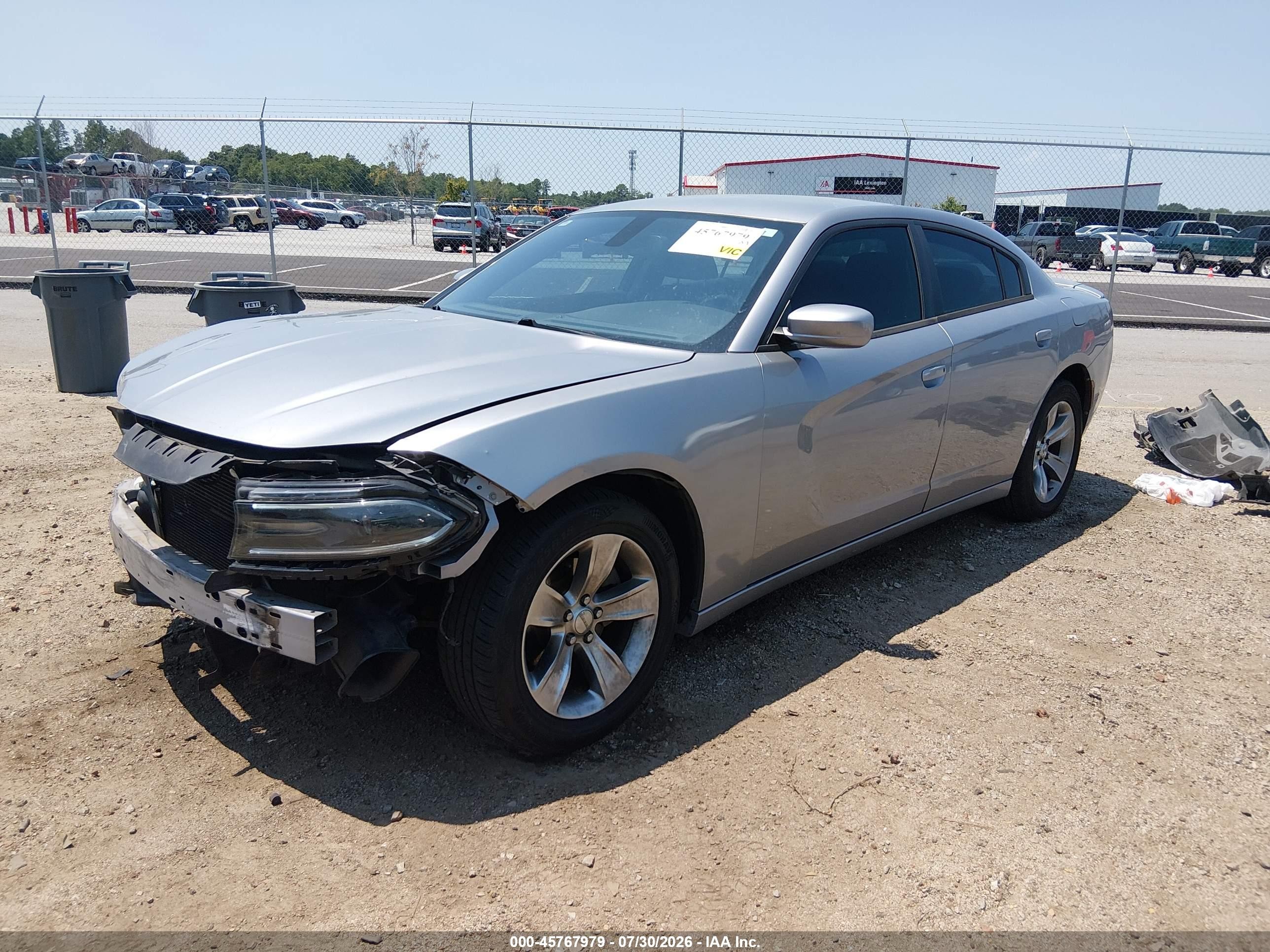 2015 Dodge Charger Se Silver vin: 2C3CDXBG9FH722290