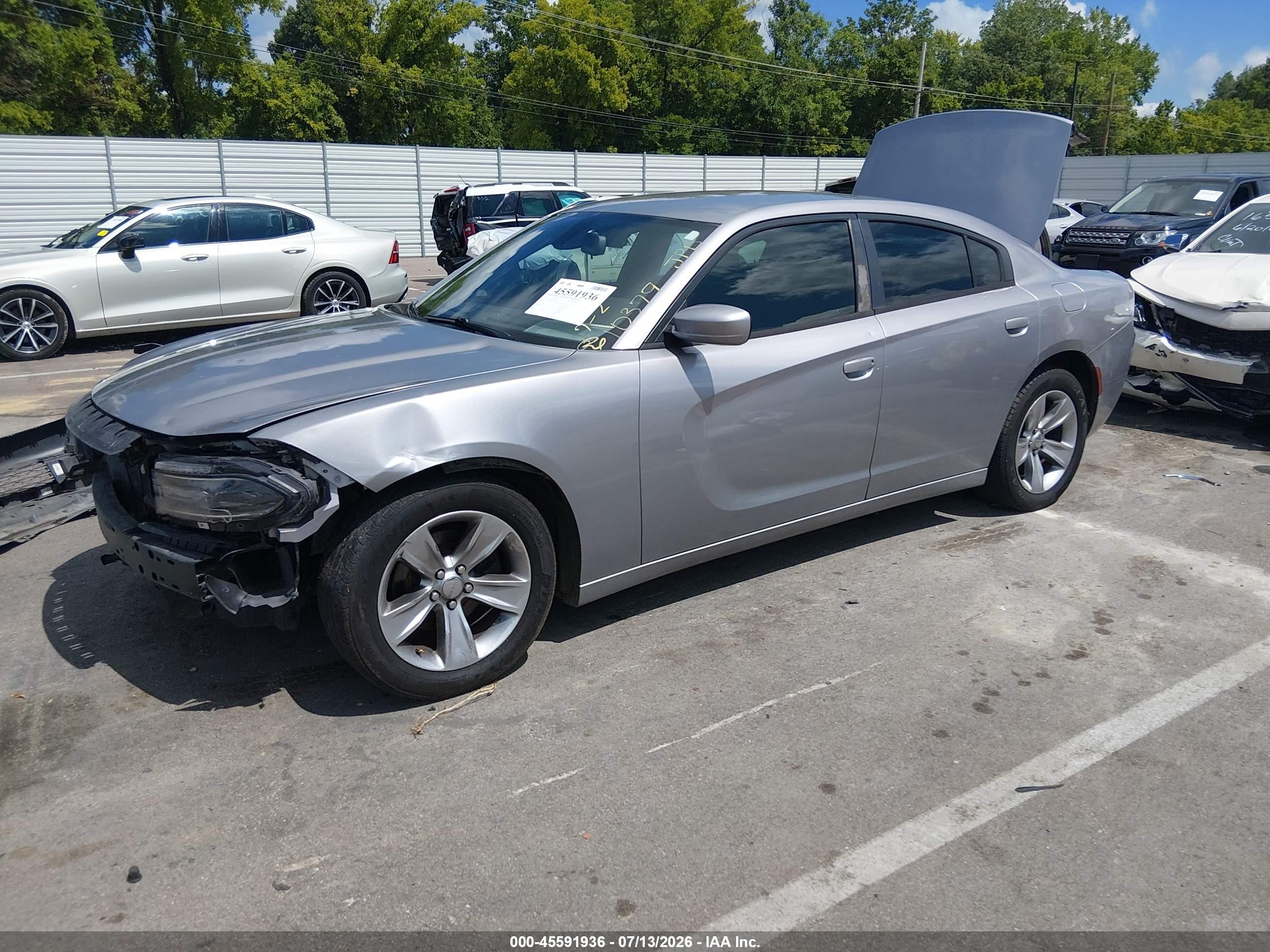 2015 Dodge Charger Se Gray vin: 2C3CDXBG9FH748727
