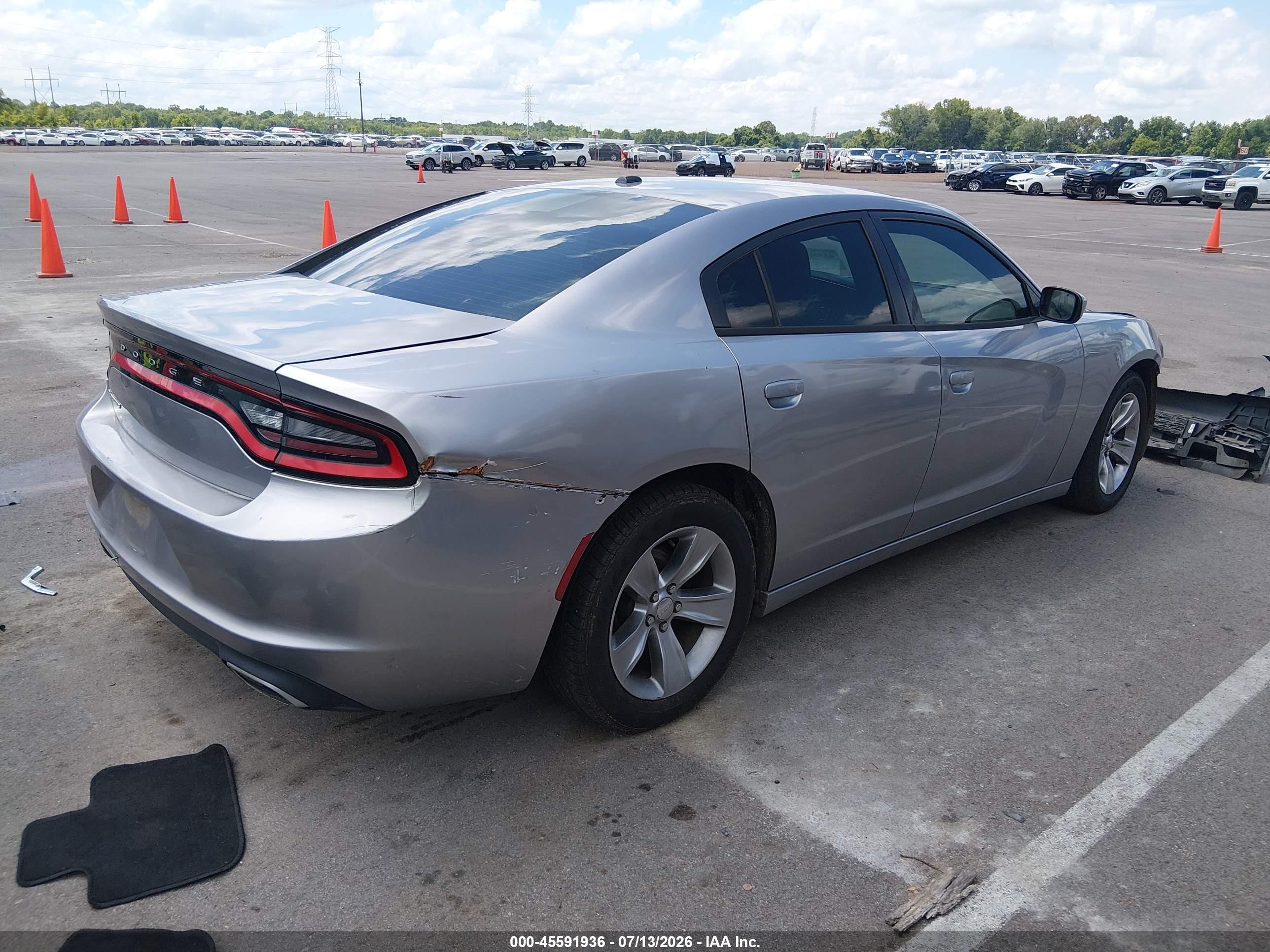 2015 Dodge Charger Se Gray vin: 2C3CDXBG9FH748727