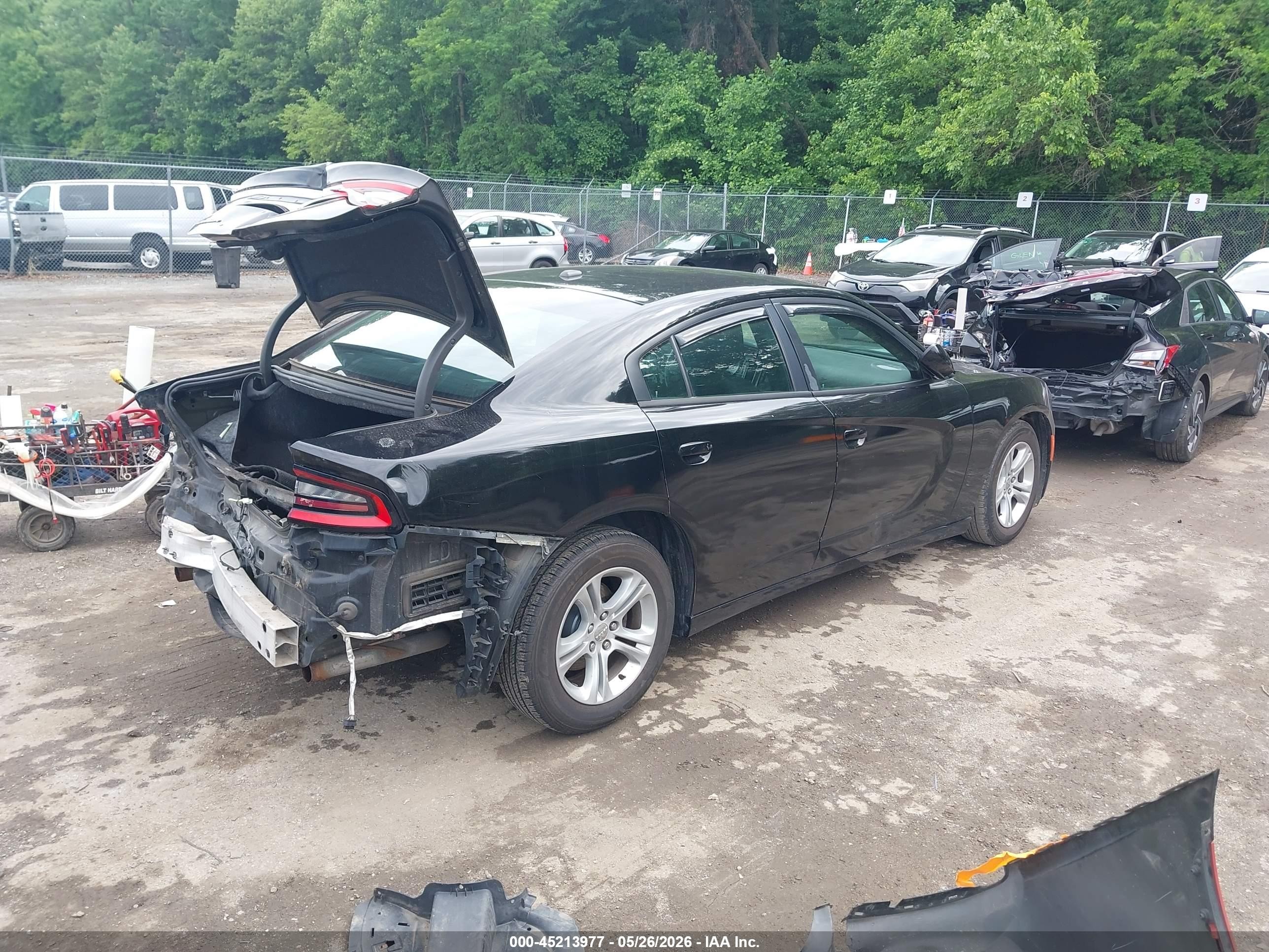 2015 Dodge Charger Se Black vin: 2C3CDXBG9FH836001