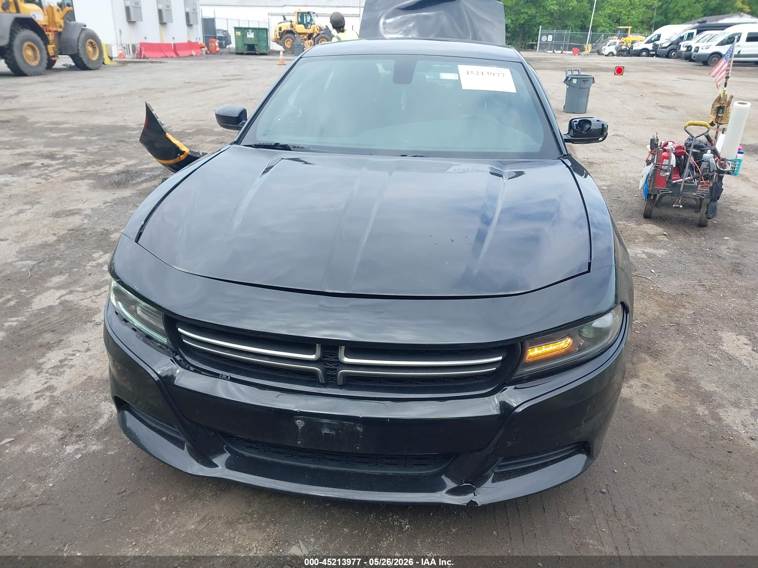 2015 Dodge Charger Se Black vin: 2C3CDXBG9FH836001