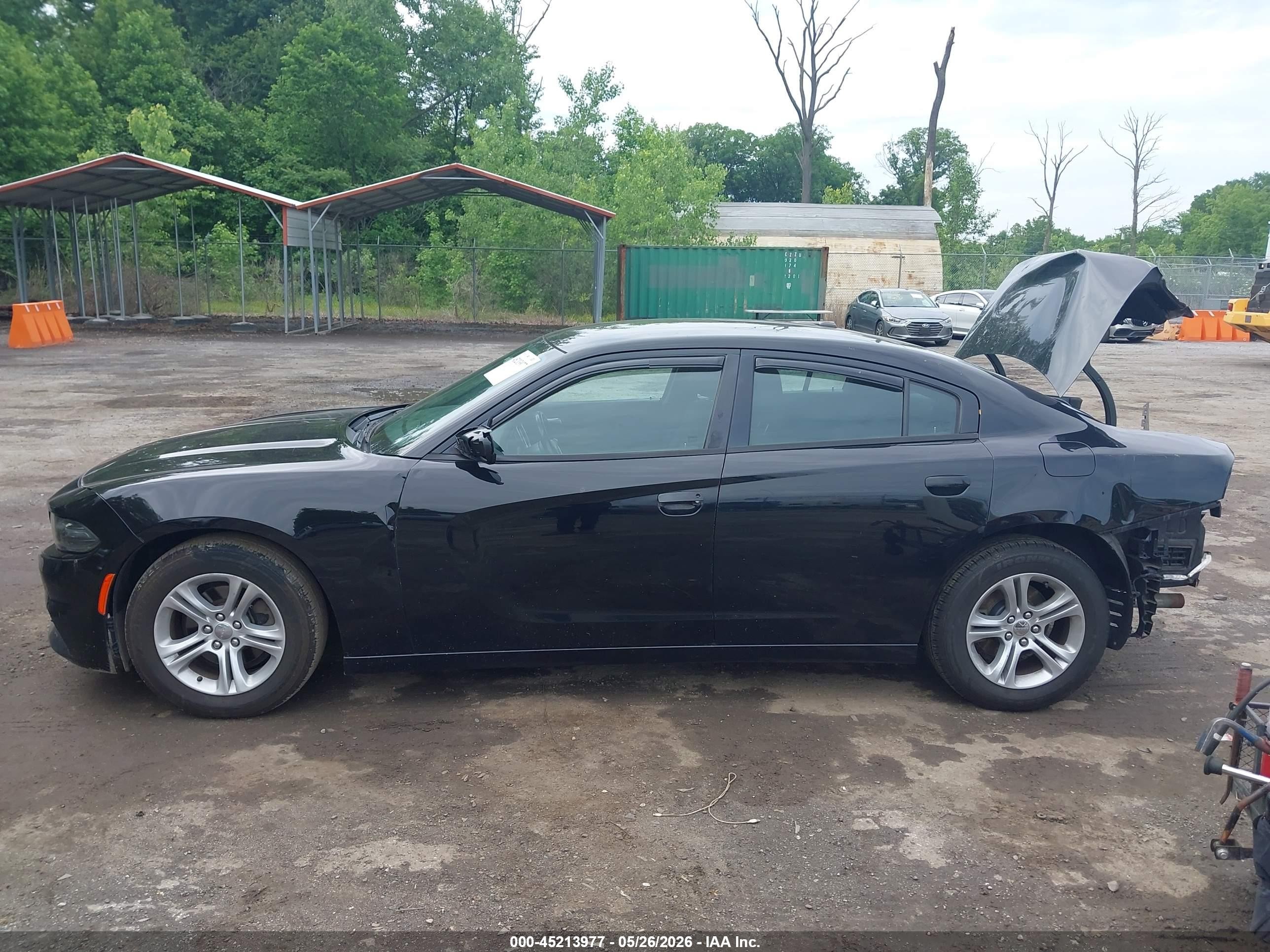 2015 Dodge Charger Se Black vin: 2C3CDXBG9FH836001