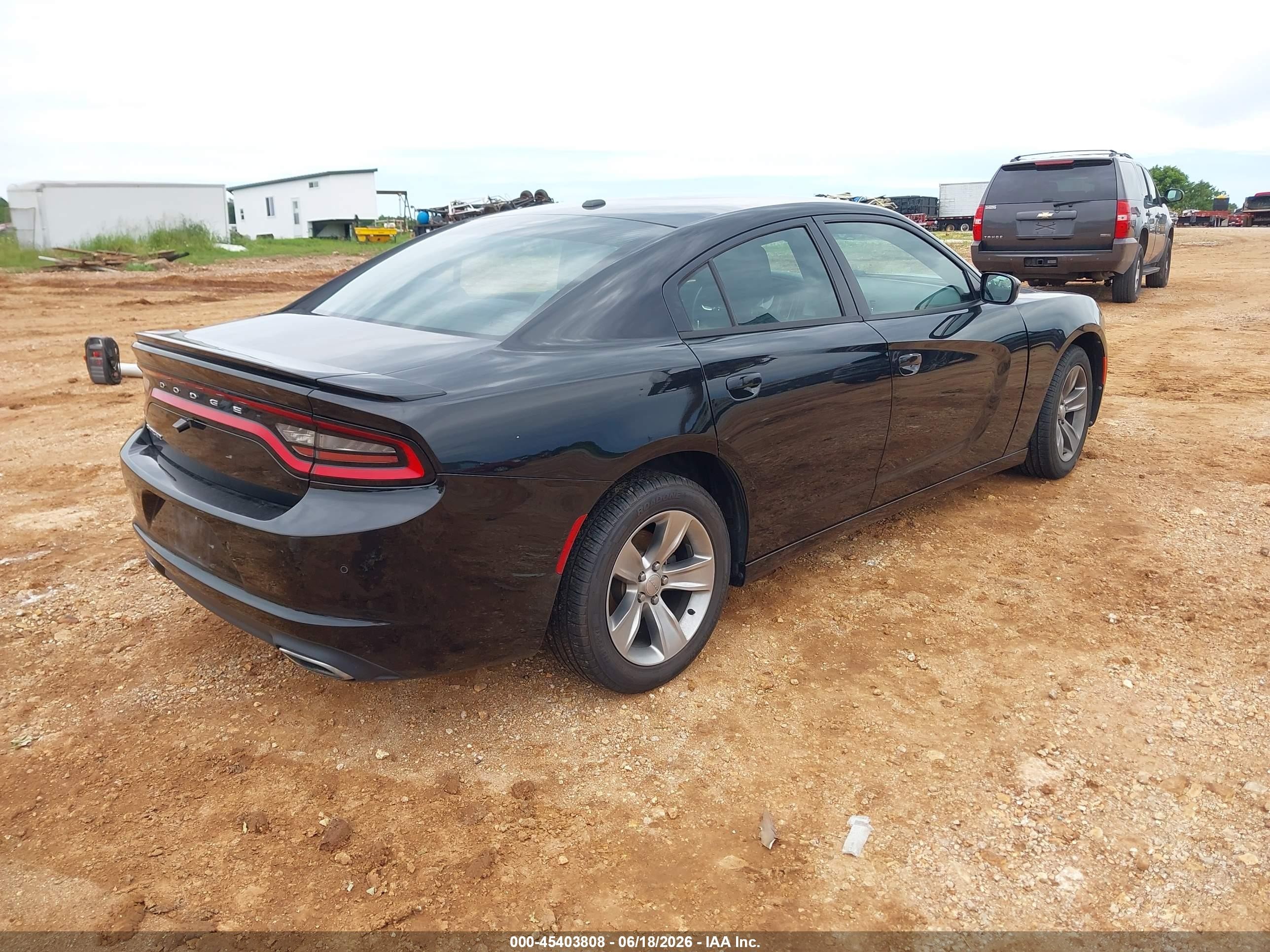 2015 Dodge Charger Se Black vin: 2C3CDXBG9FH880077