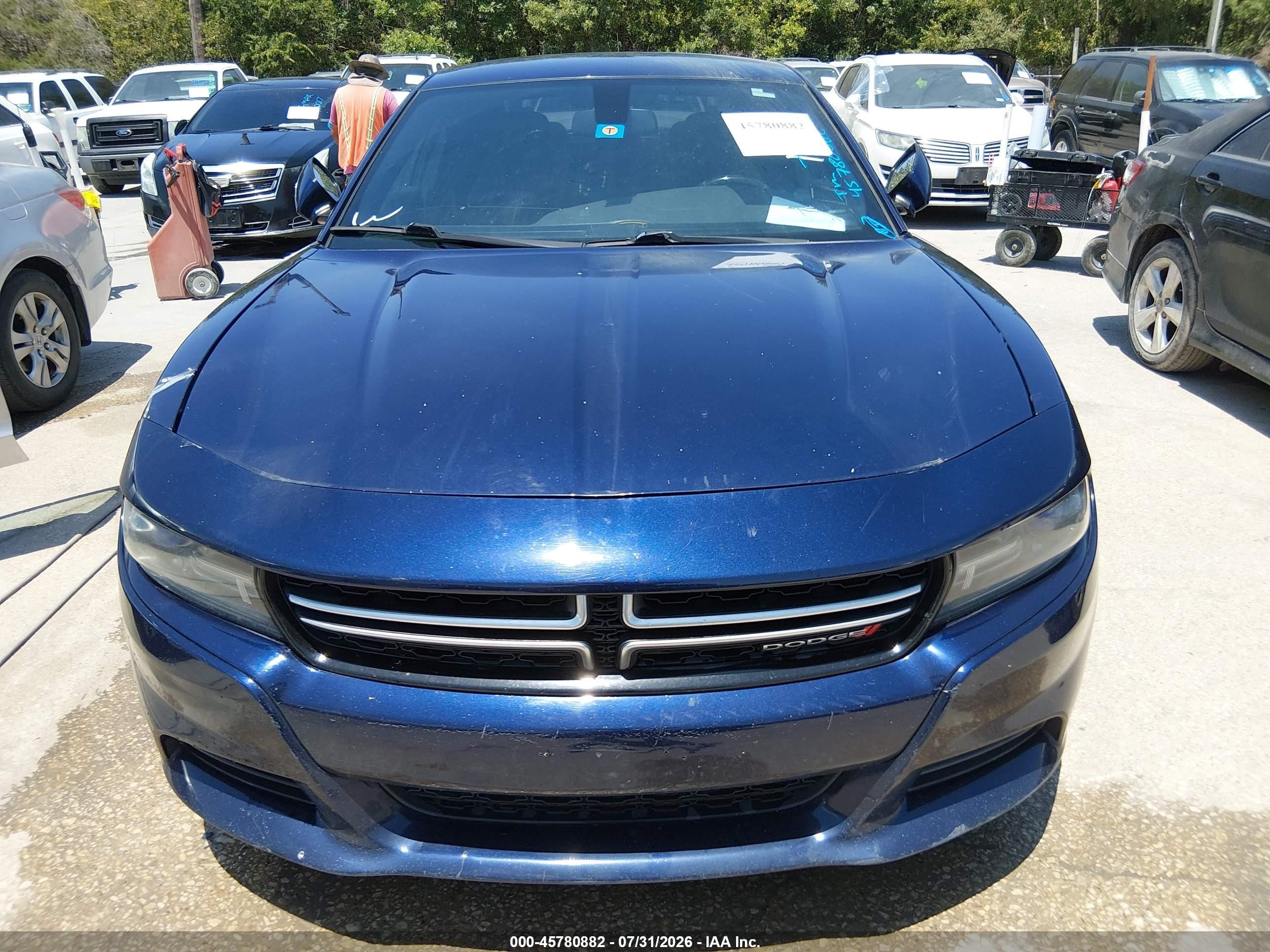 2015 Dodge Charger Se Синий vin: 2C3CDXBG9FH902644