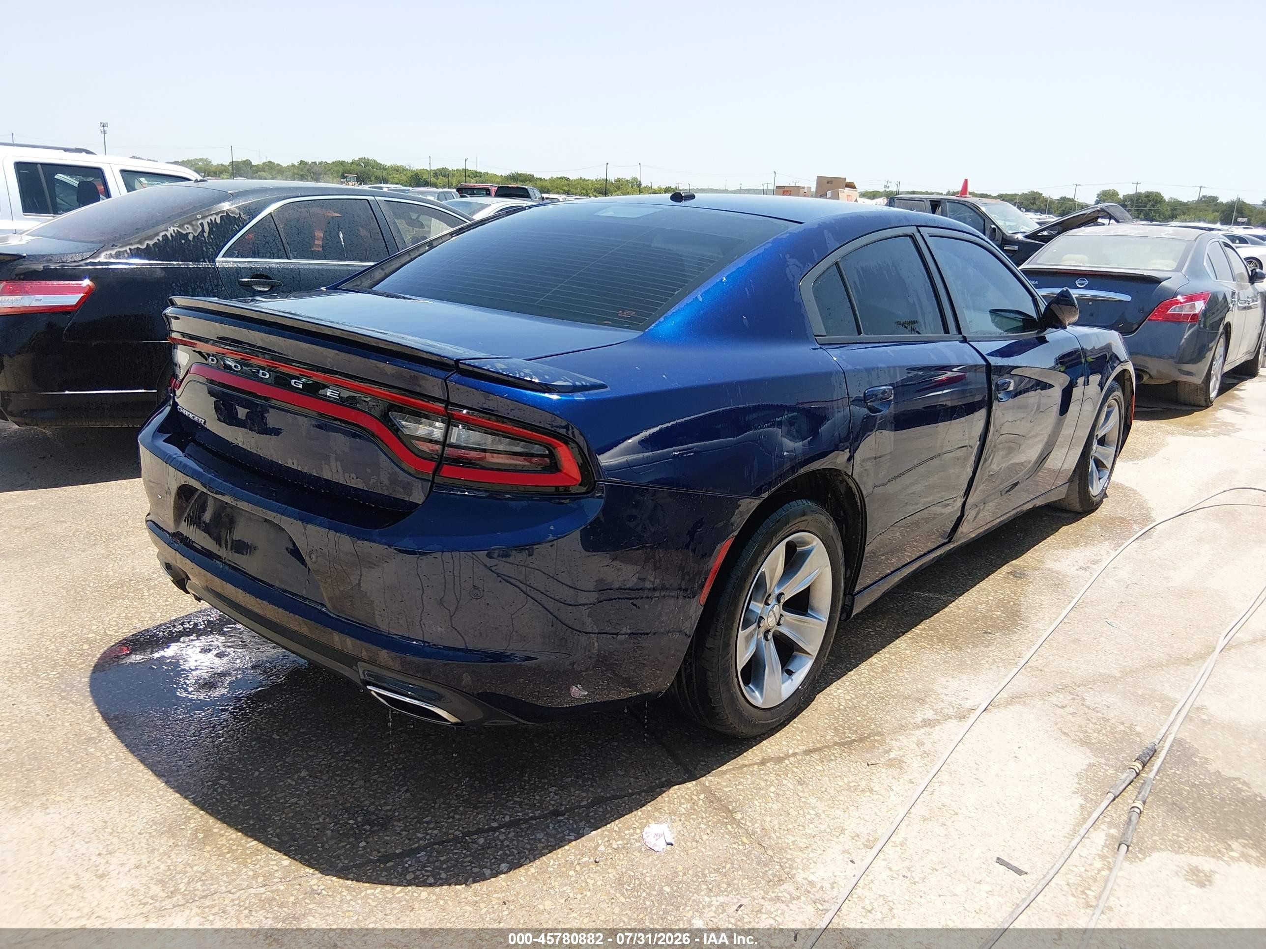 2015 Dodge Charger Se Синий vin: 2C3CDXBG9FH902644