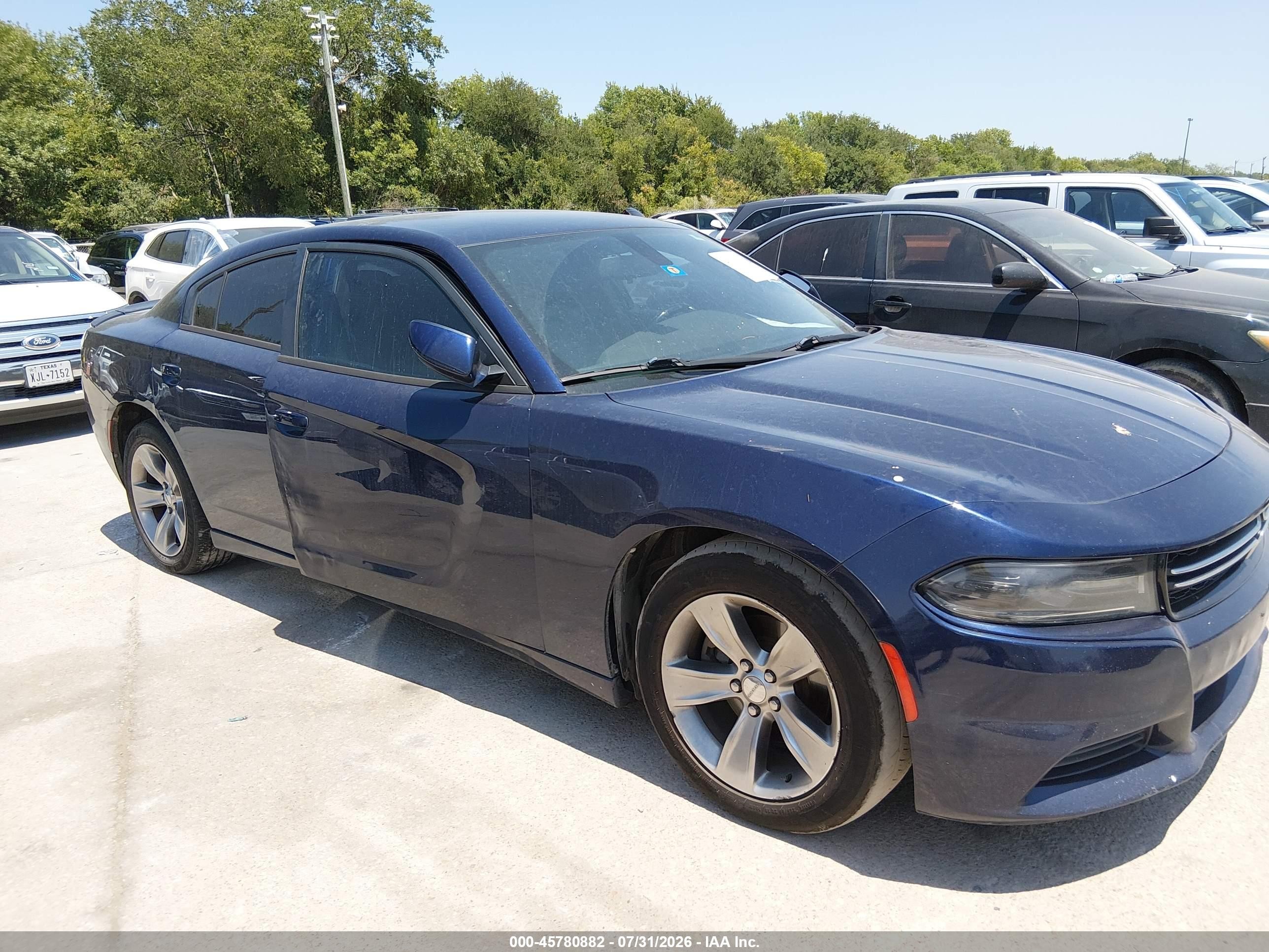 2015 Dodge Charger Se Синий vin: 2C3CDXBG9FH902644