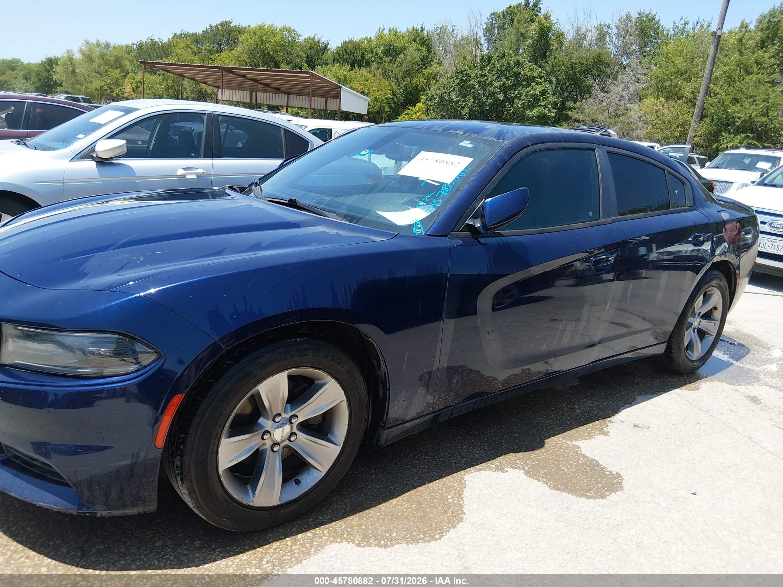 2015 Dodge Charger Se Синий vin: 2C3CDXBG9FH902644