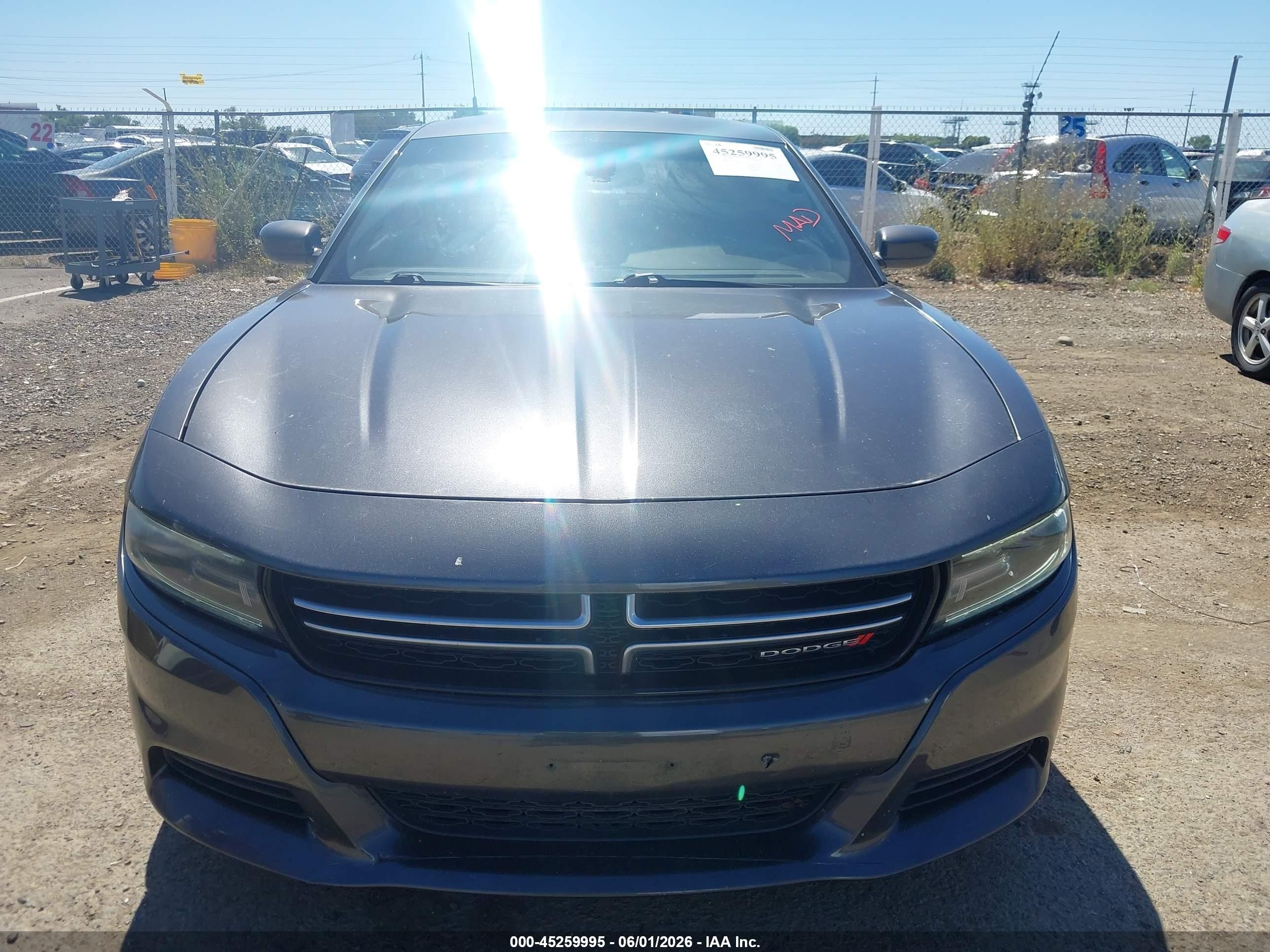 2015 Dodge Charger Se Gray vin: 2C3CDXBG9FH908010