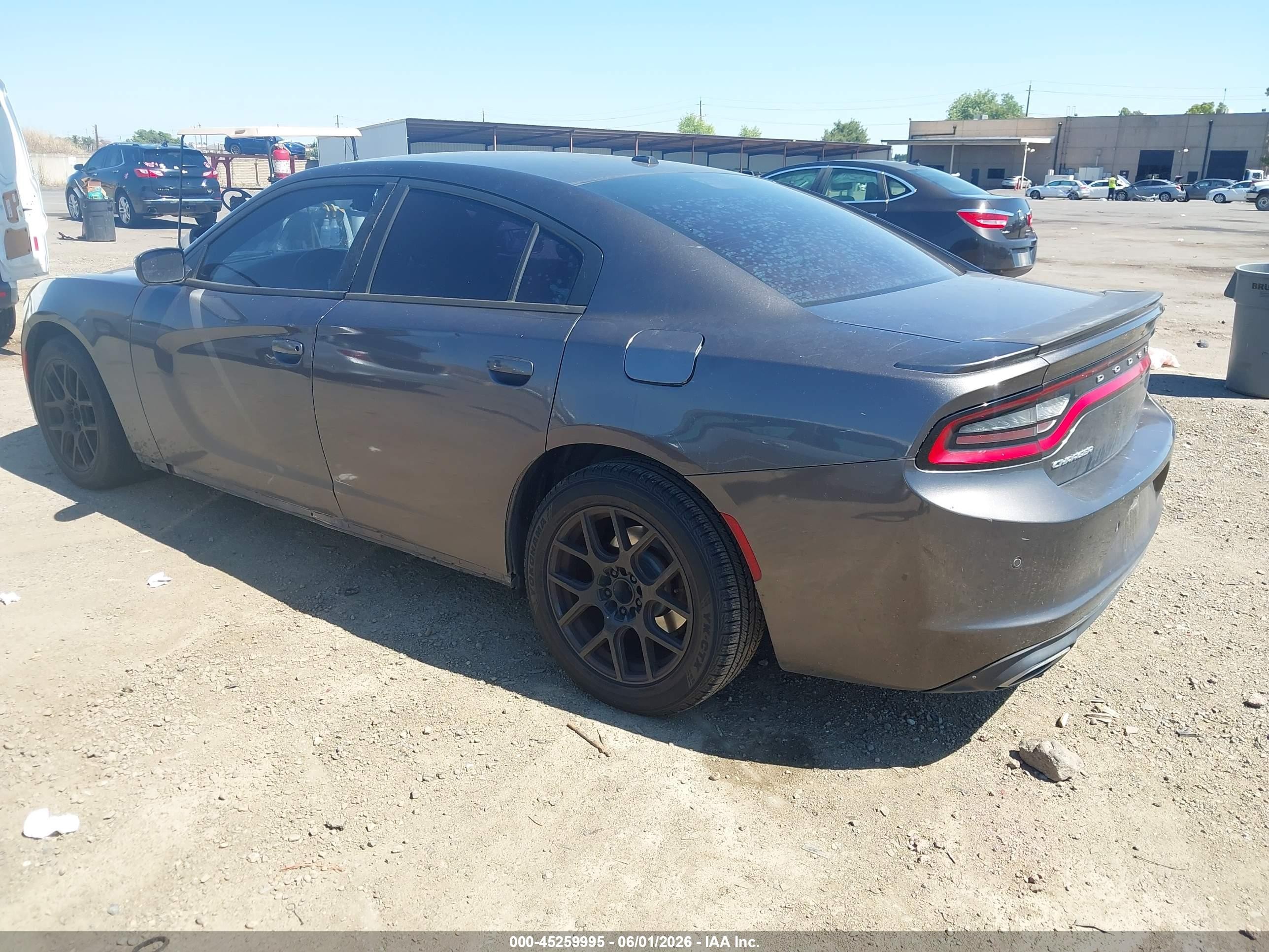 2015 Dodge Charger Se Gray vin: 2C3CDXBG9FH908010