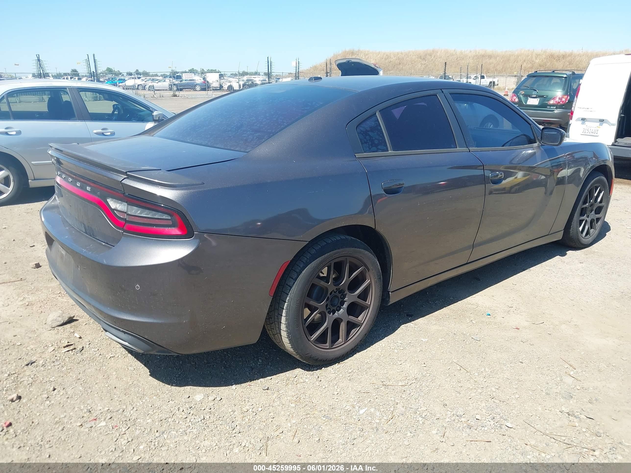2015 Dodge Charger Se Gray vin: 2C3CDXBG9FH908010