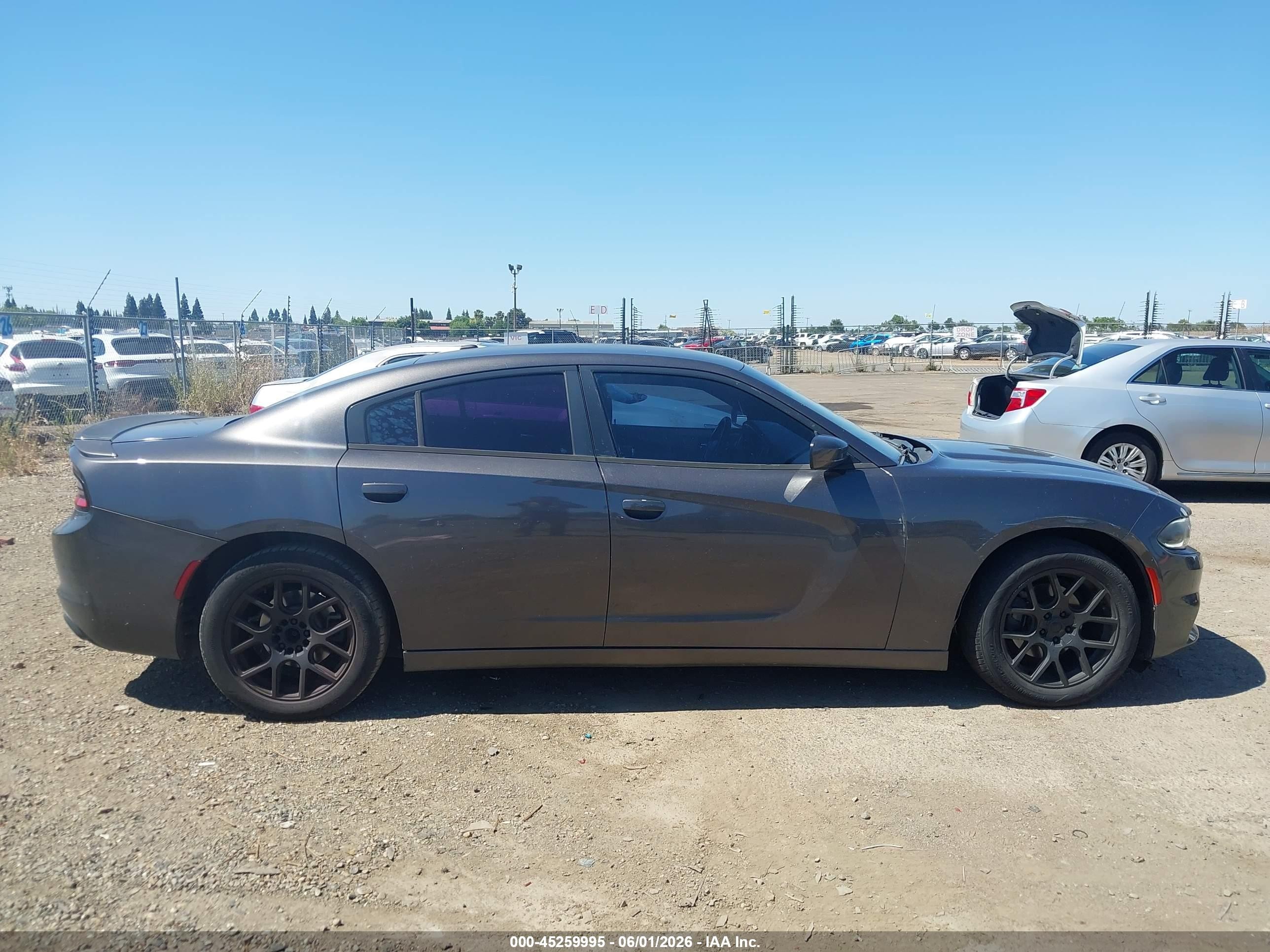 2015 Dodge Charger Se Gray vin: 2C3CDXBG9FH908010