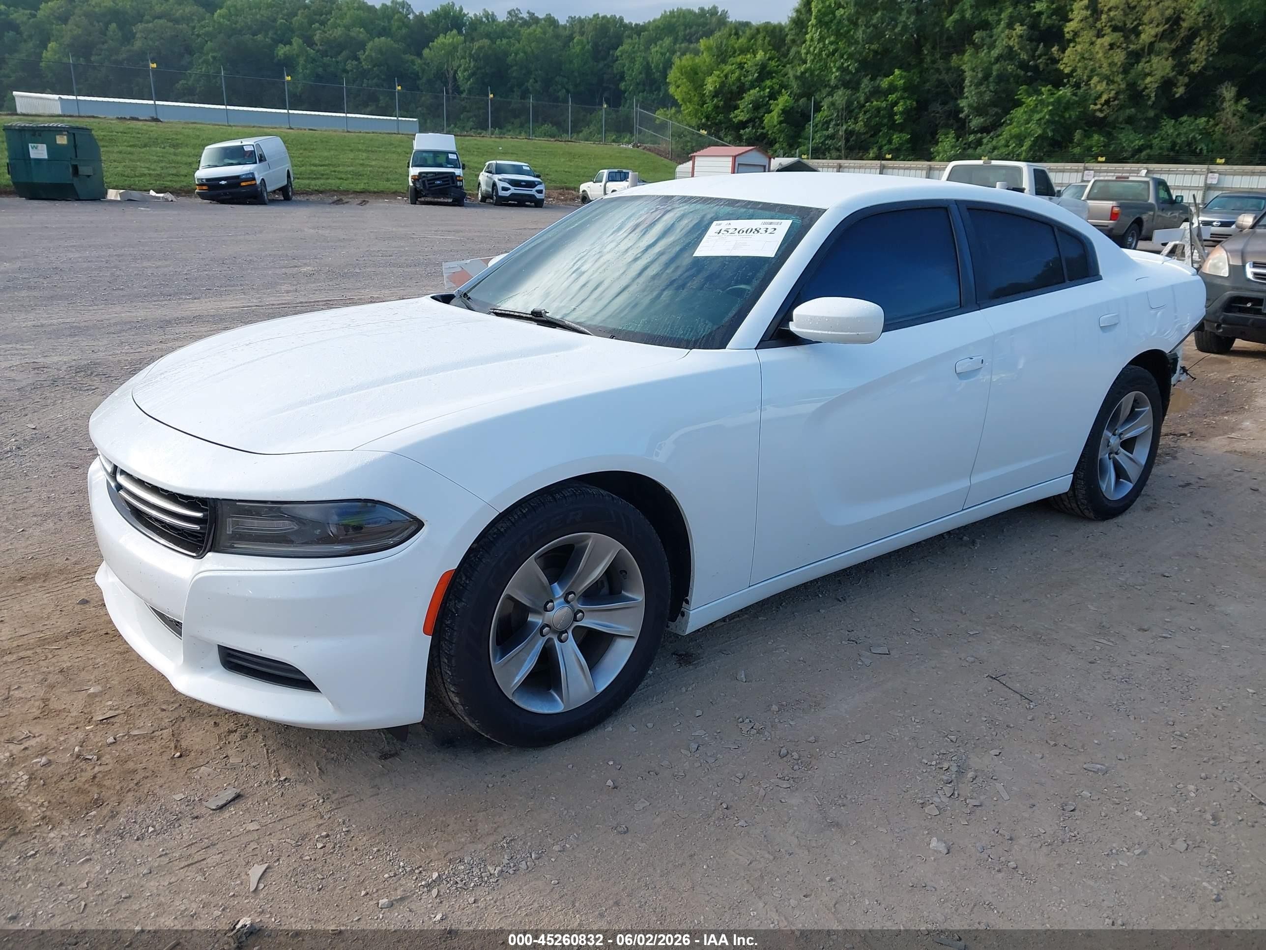 2015 Dodge Charger Se White vin: 2C3CDXBG9FH917872