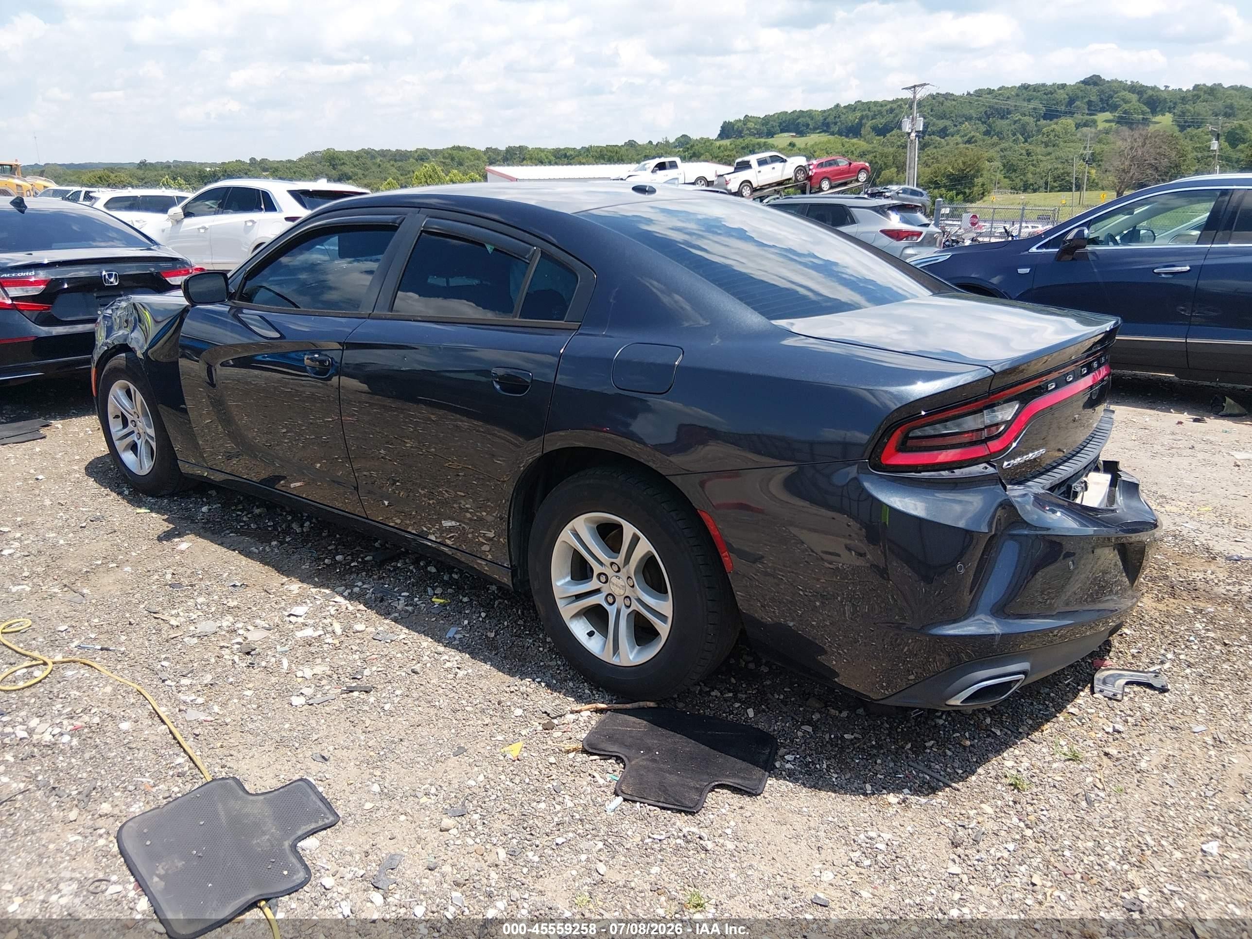 2016 Dodge Charger Se Черный vin: 2C3CDXBG9GH103030