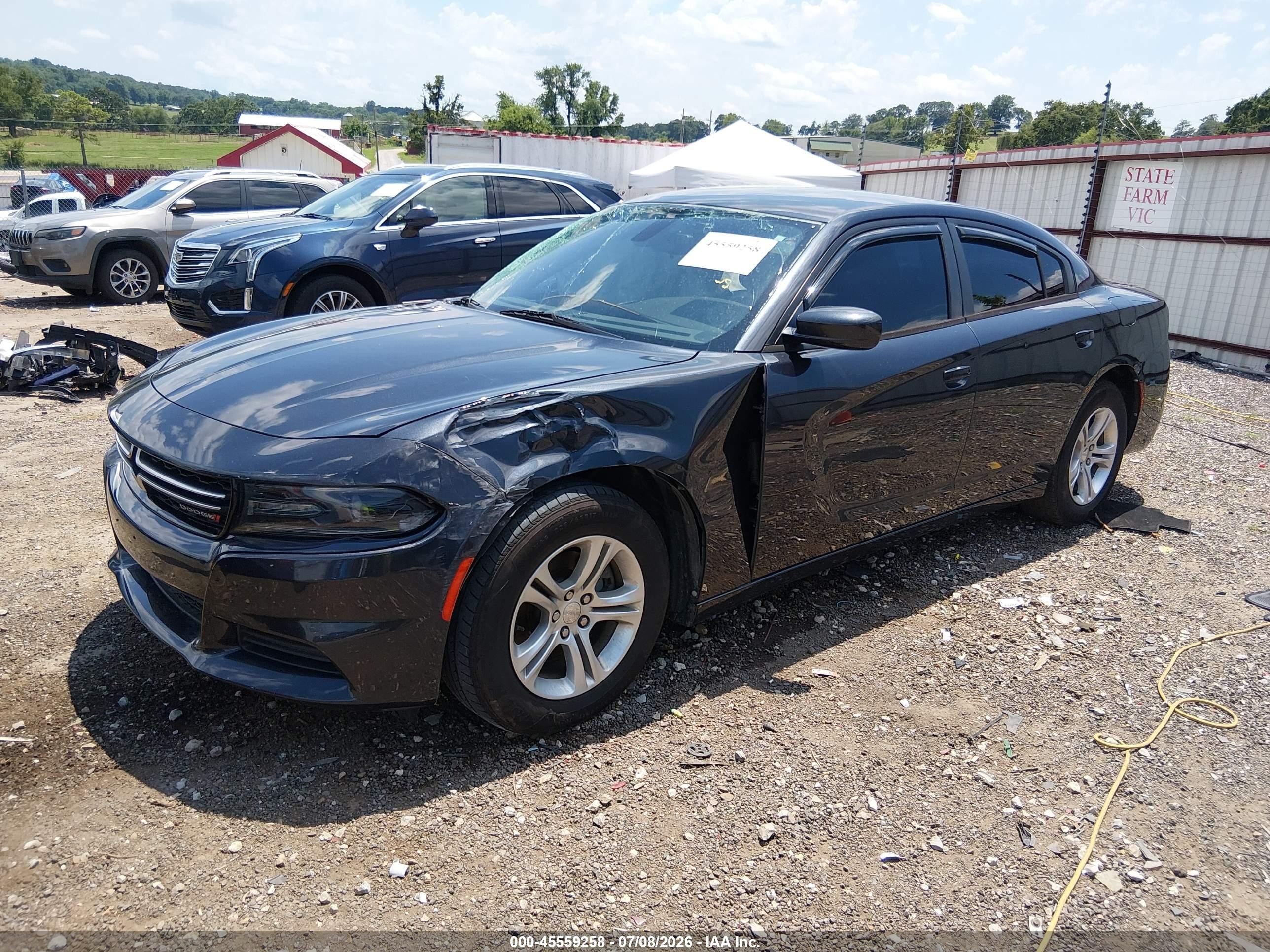2016 Dodge Charger Se Черный vin: 2C3CDXBG9GH103030