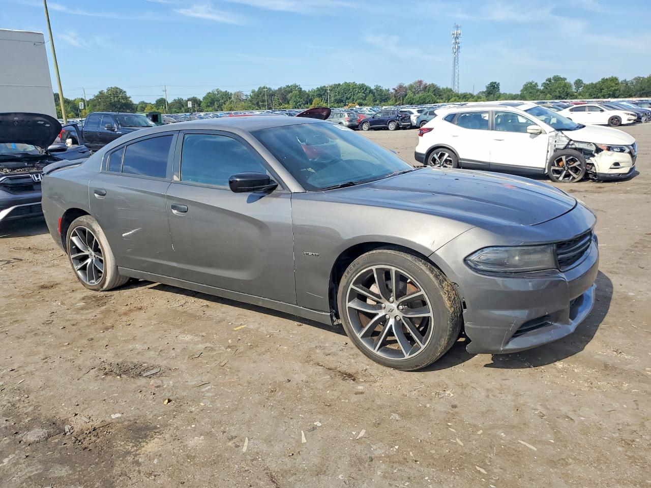 2019 Dodge Charger Sxt Gray vin: 2C3CDXBG9KH615461