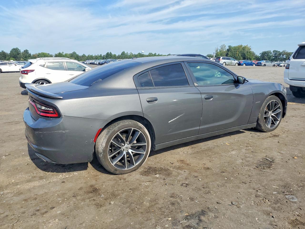 2019 Dodge Charger Sxt Gray vin: 2C3CDXBG9KH615461