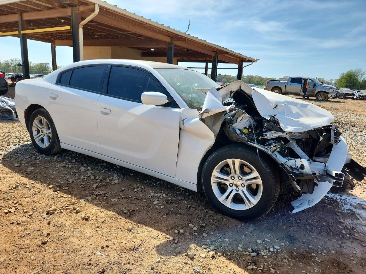 2019 Dodge Charger Sxt White vin: 2C3CDXBG9KH720260